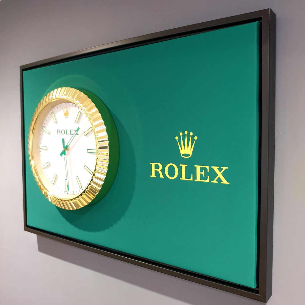 Rolex Datejust Inspired Wall Clock Canvas Art