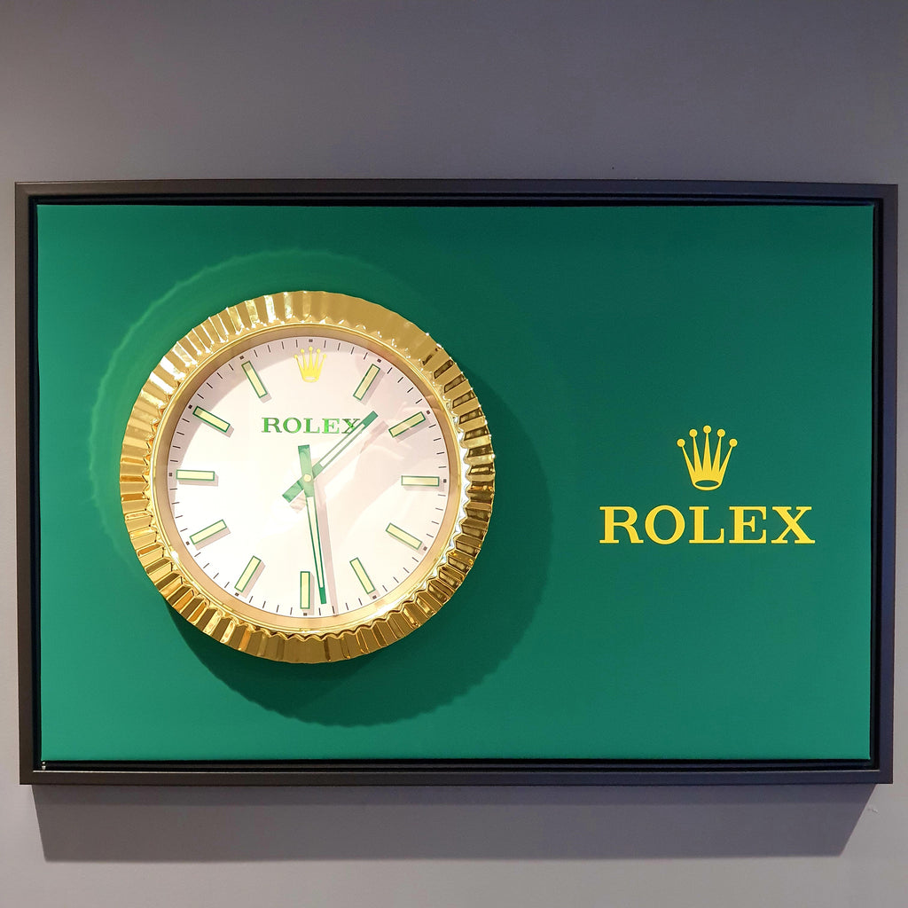 Rolex Datejust Inspired Wall Clock Canvas Art