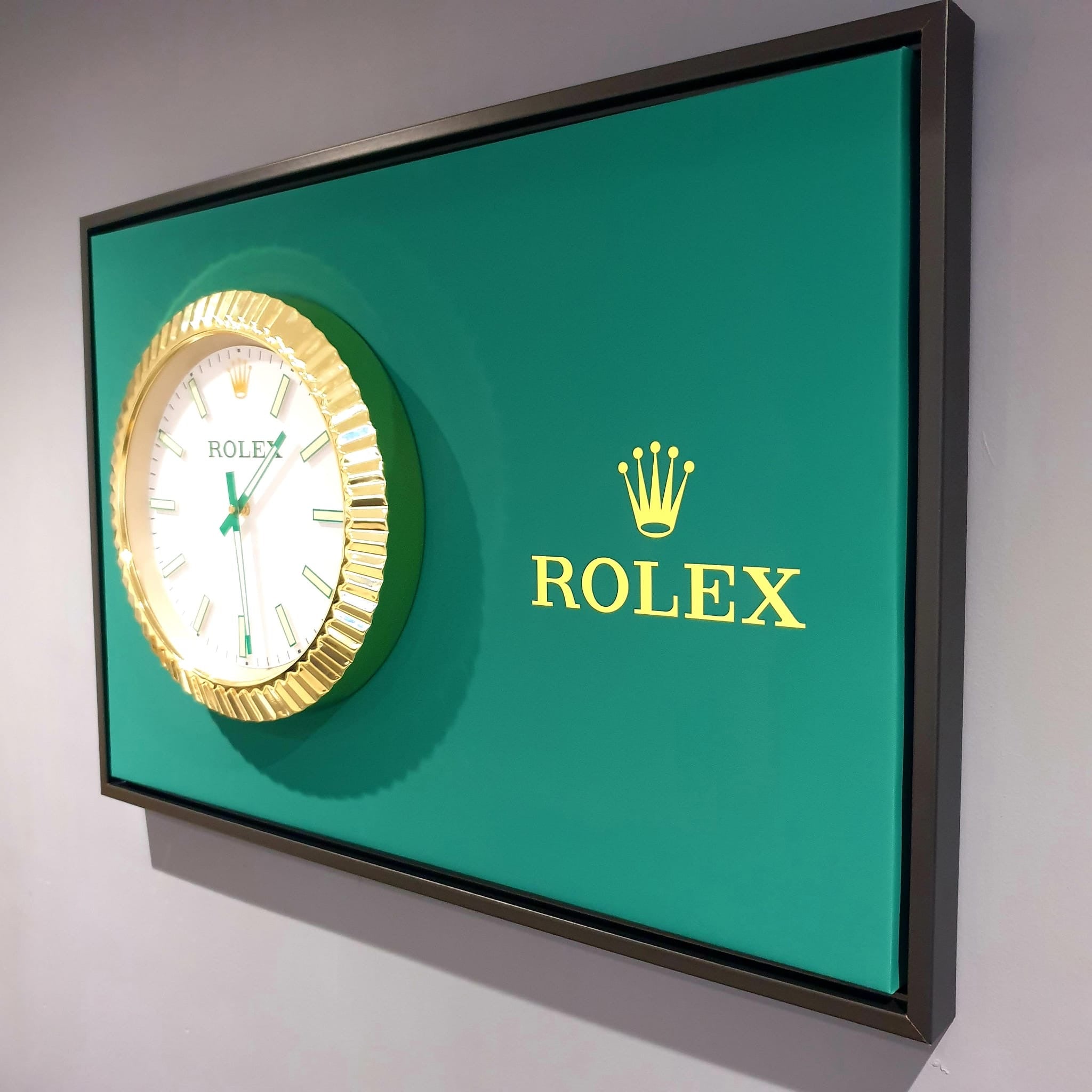 Rolex Datejust Inspired Wall Clock Canvas Art