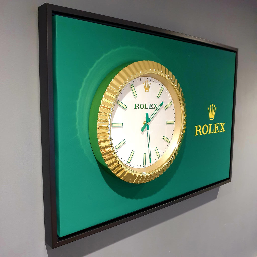 Rolex Datejust Inspired Wall Clock Canvas Art