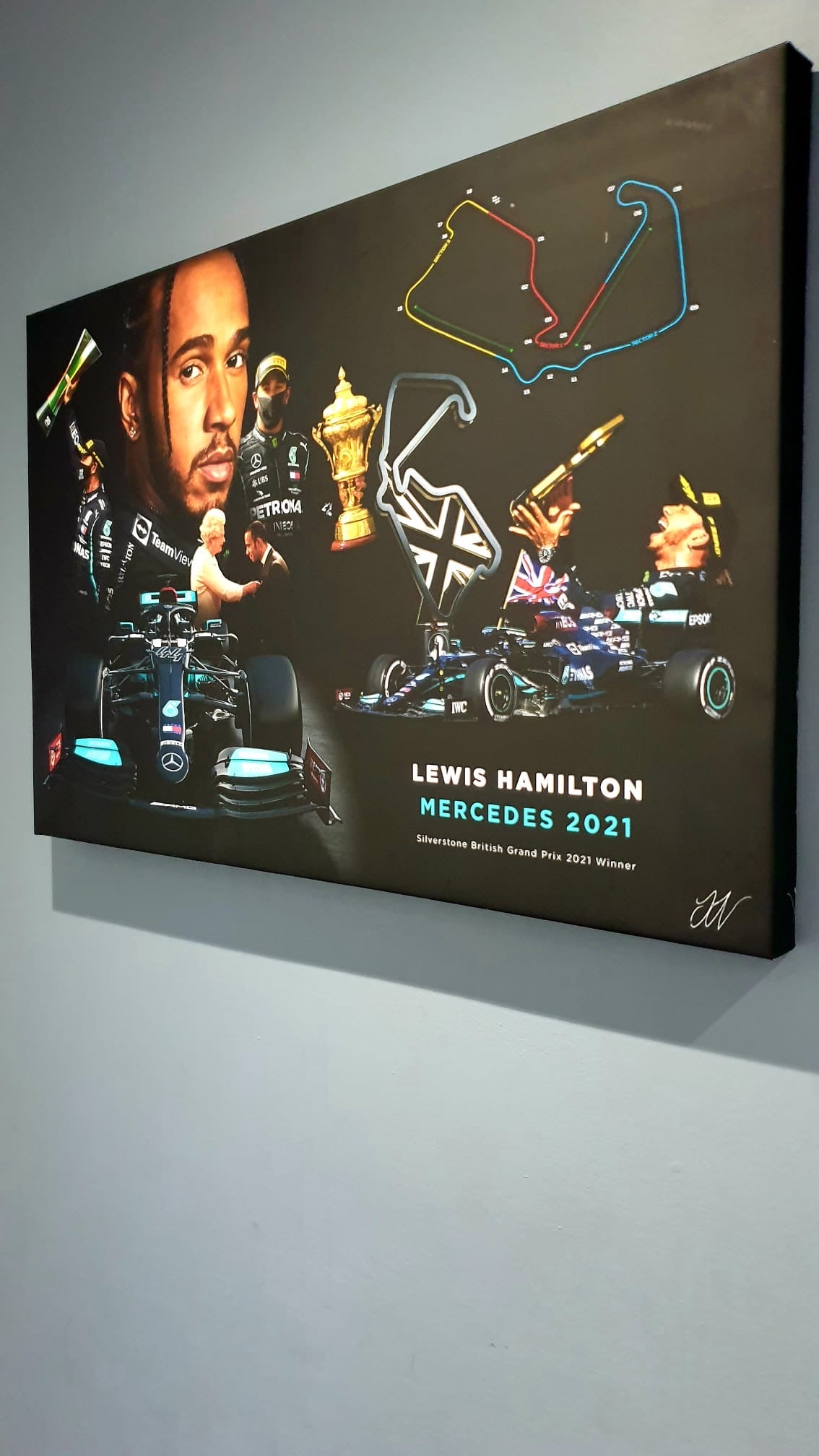 Lewis Hamilton — Silverstone British Grand Prix 2021 Canvas