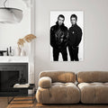 Liam & Noel Gallagher — Black & White Portrait Canvas