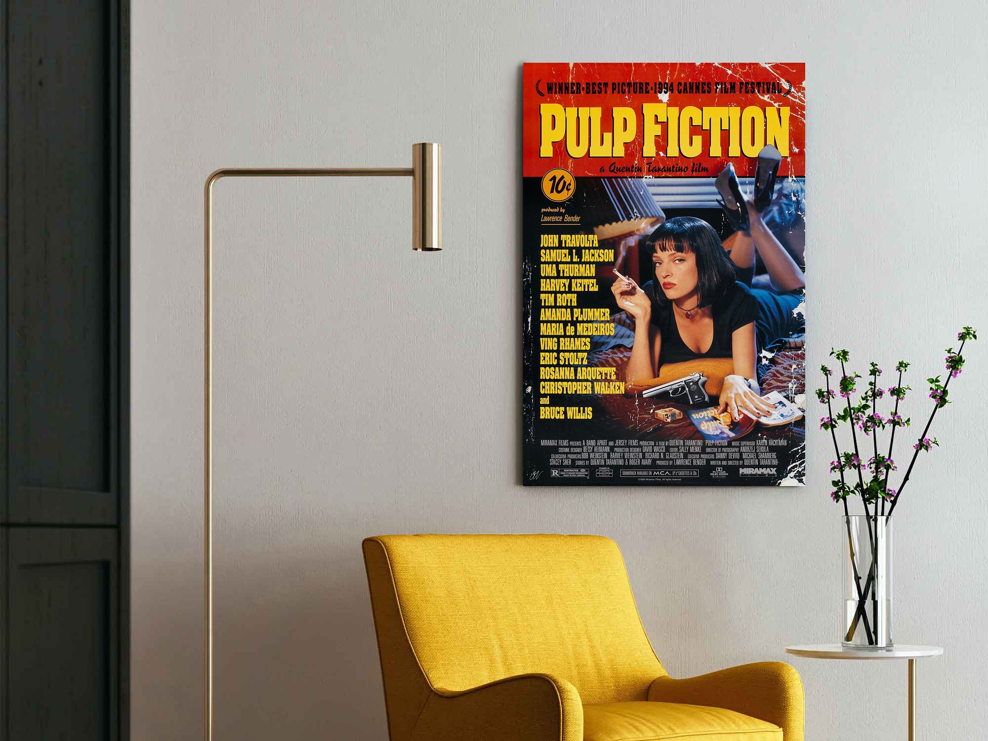 Pulp Fiction | Quentin Tarantino Classic Movie Poster Box Canvas Print