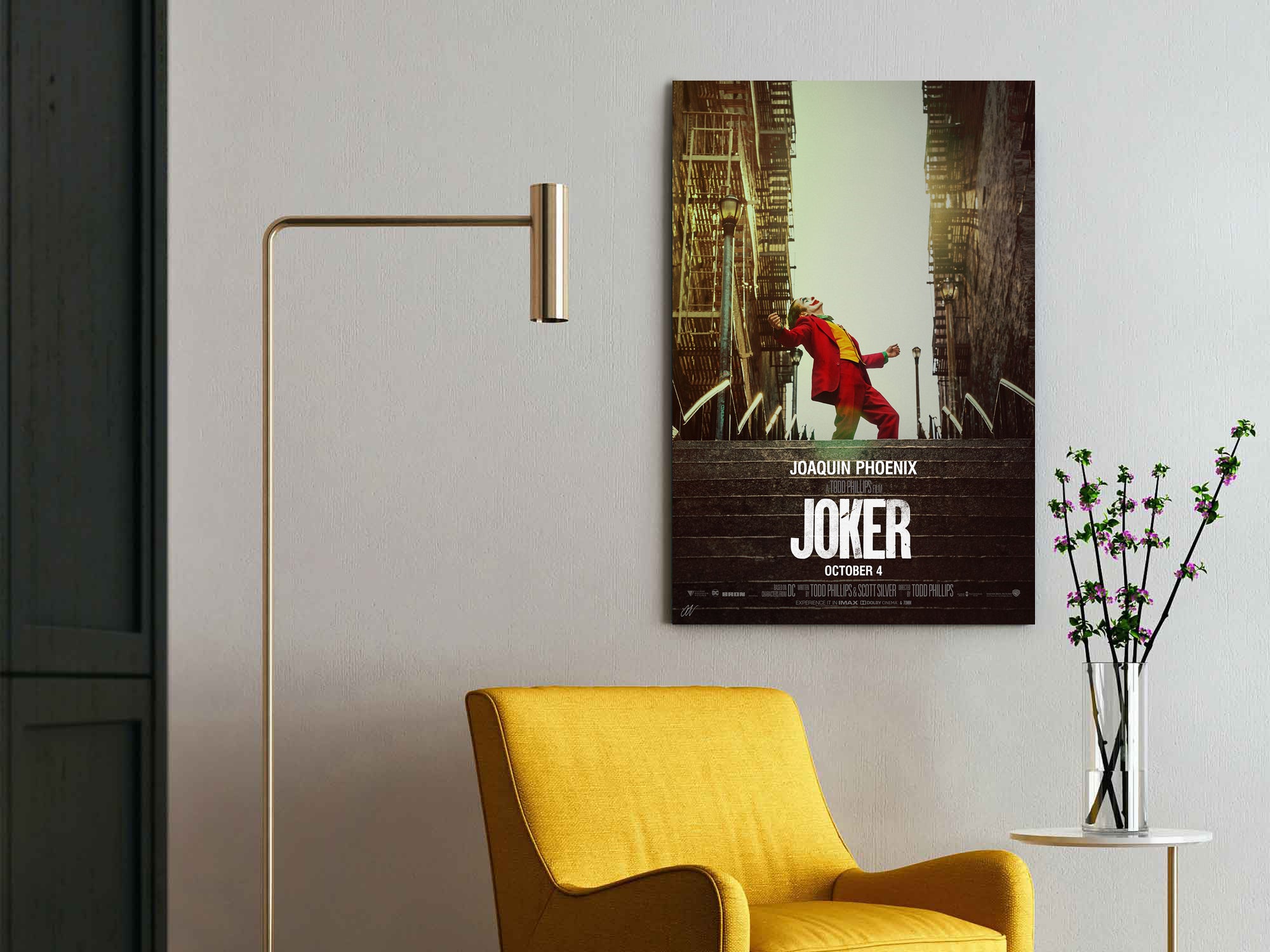Joker | Joaquin Phoenix Movie Poster Box Canvas Print