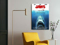 Jaws | Steven Spielberg Classic Movie Poster Box Canvas Print