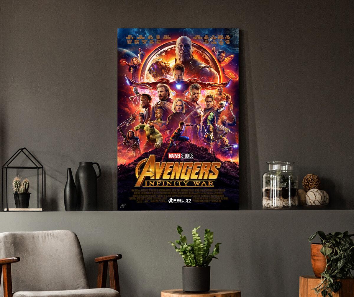 Avengers: Infinity War | Marvel Studios Movie Poster Box Canvas Print