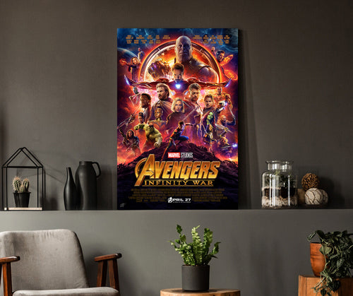 Avengers: Infinity War | Marvel Studios Movie Poster Box Canvas Print