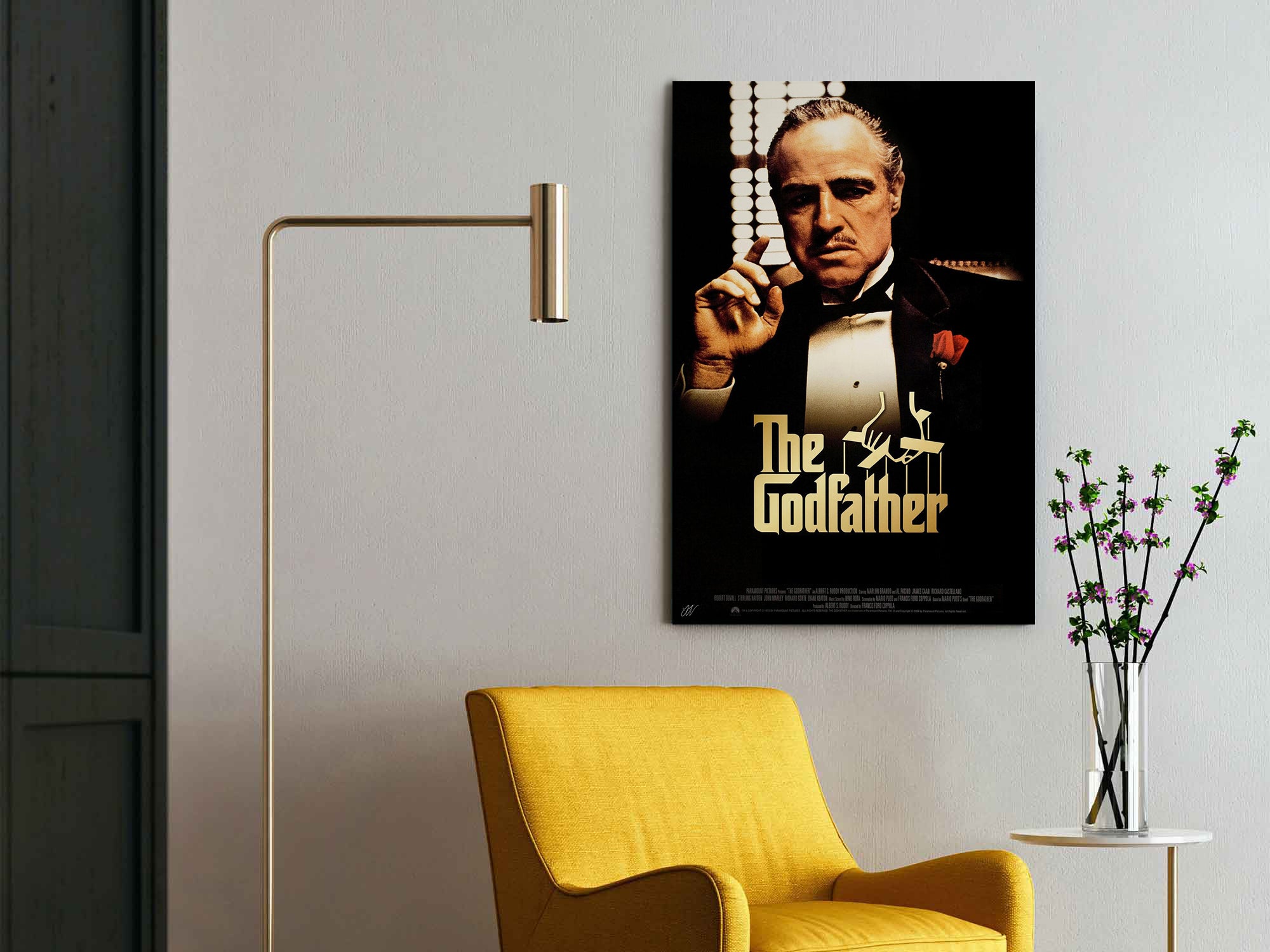 The Godfather | Marlon Brando Classic Movie Poster Box Canvas Print