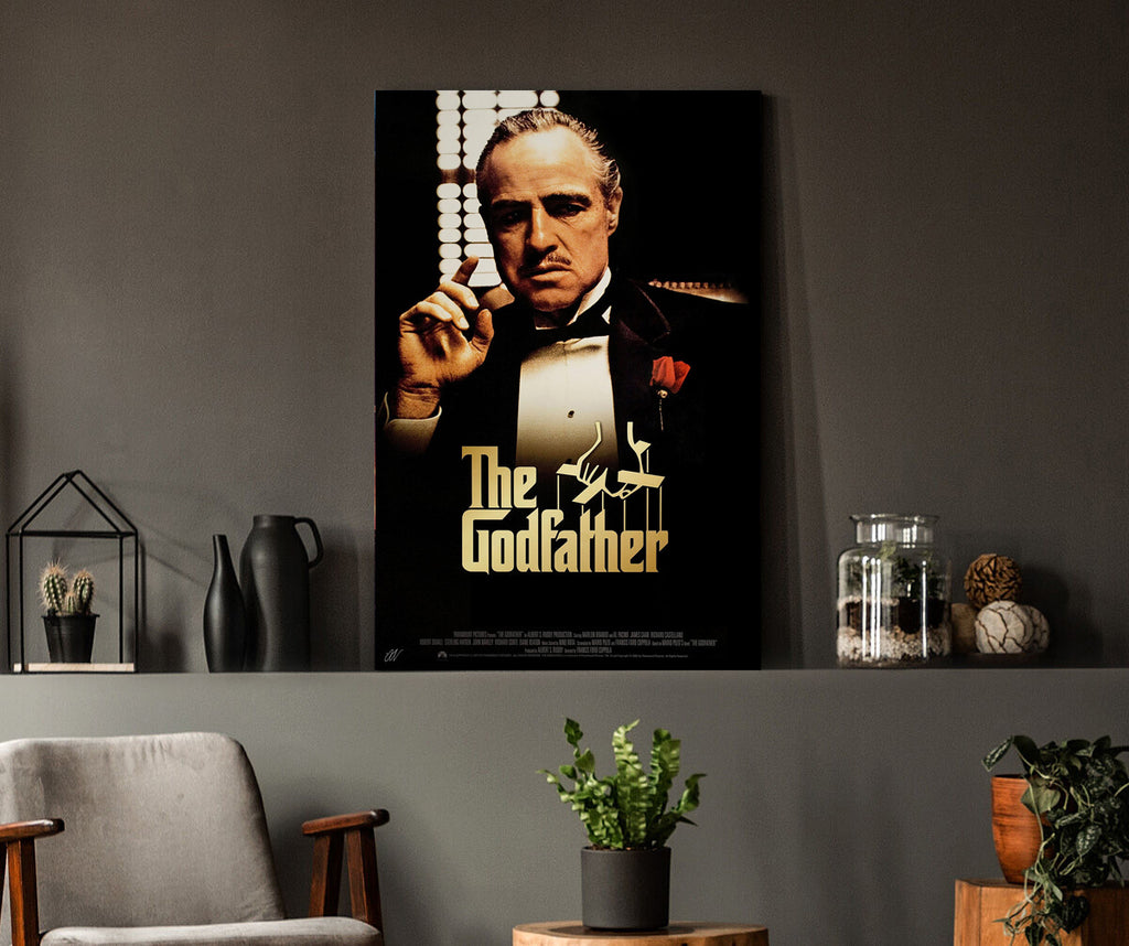 The Godfather | Marlon Brando Classic Movie Poster Box Canvas Print