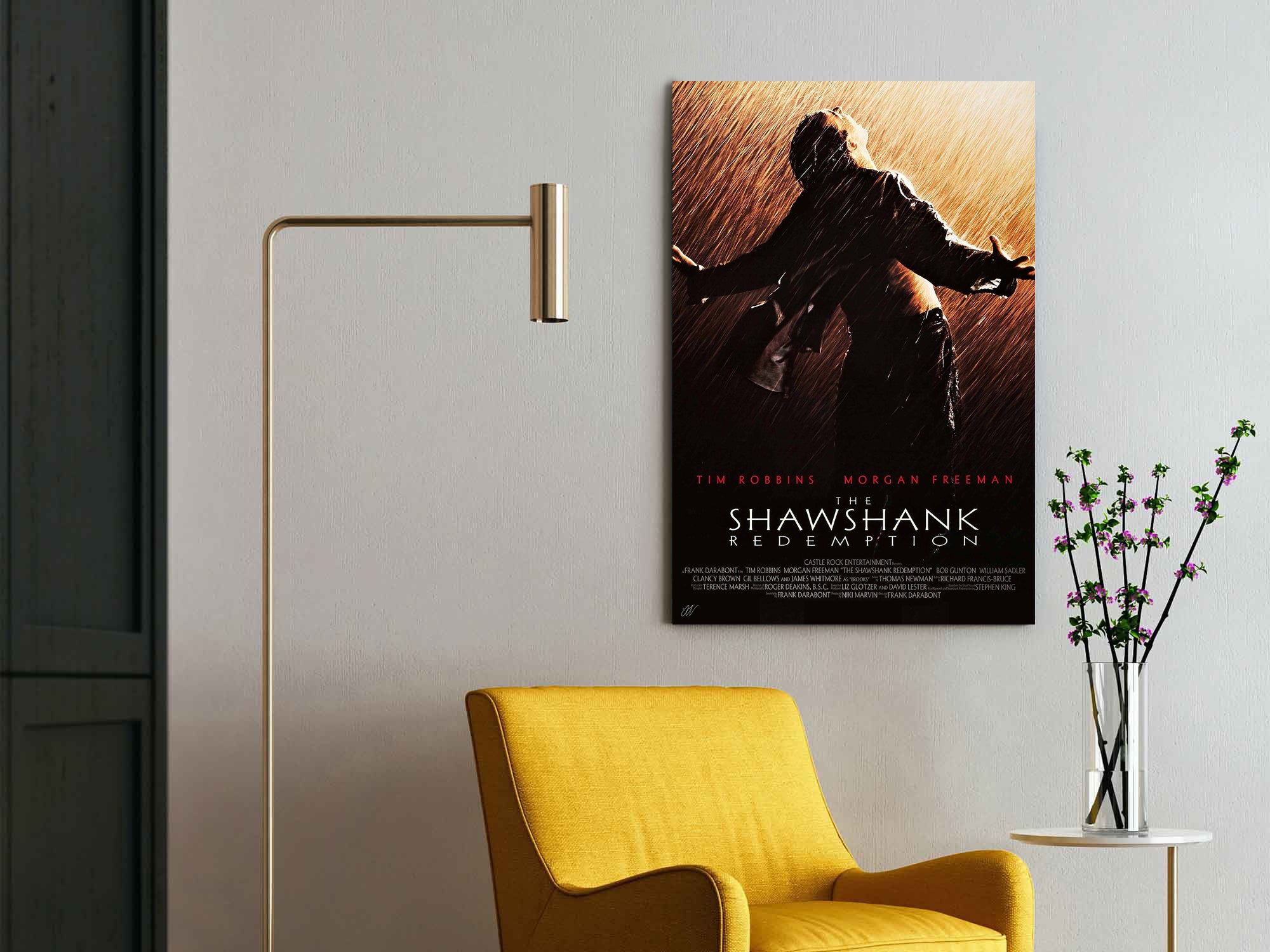 The Shawshank Redemption | Tim Robbins & Morgan Freeman Movie Poster Box Canvas Print