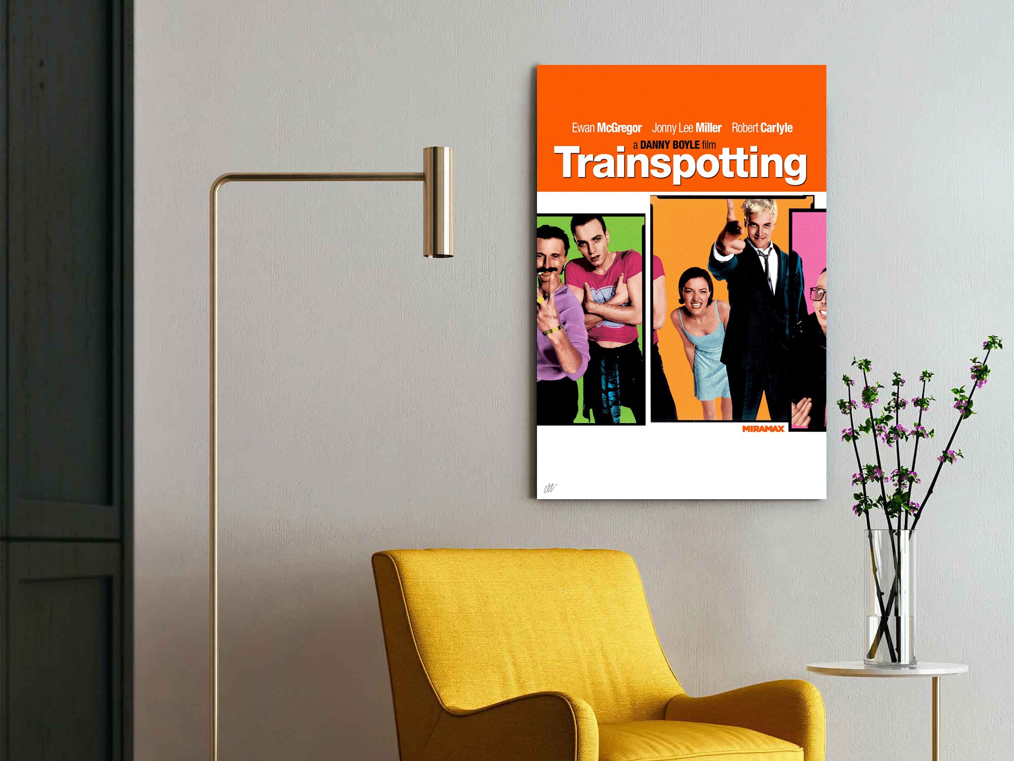 Trainspotting | Danny Boyle Classic Movie Poster Box Canvas Print