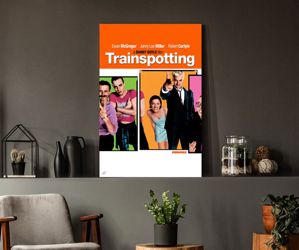 Trainspotting | Danny Boyle Classic Movie Poster Box Canvas Print