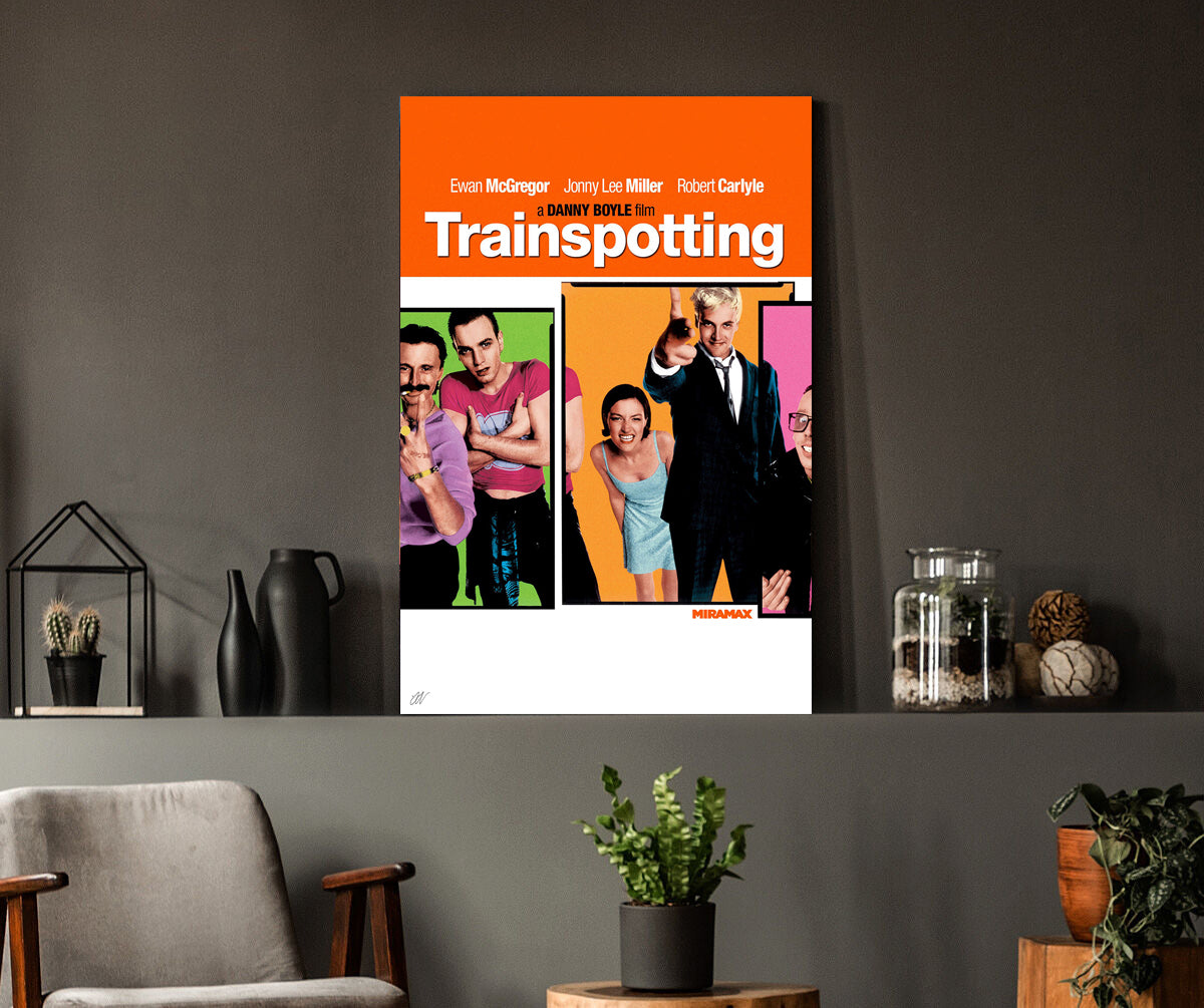 Trainspotting | Danny Boyle Classic Movie Poster Box Canvas Print