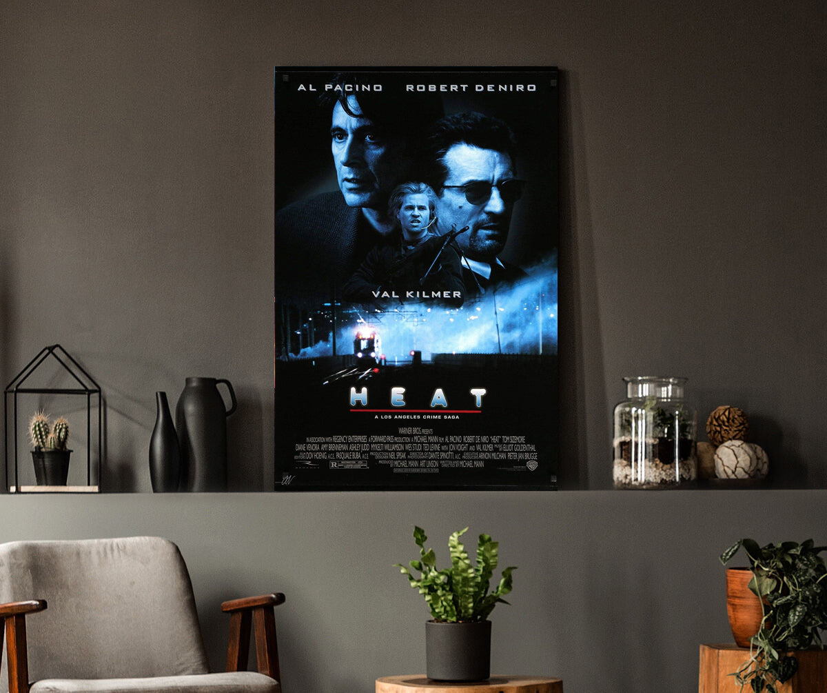 Heat | Al Pacino & Robert De Niro Movie Poster Box Canvas Print