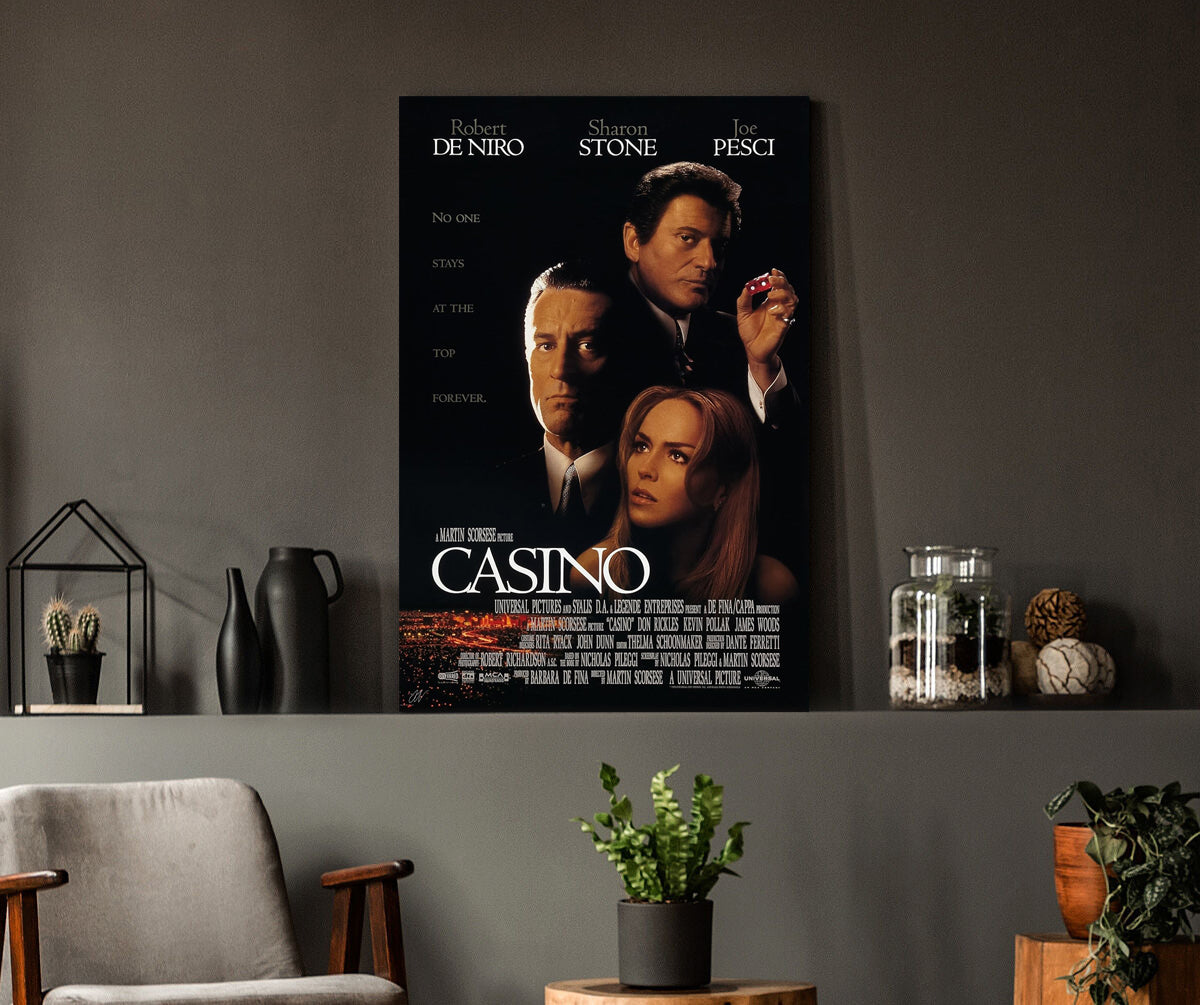 Casino | Robert De Niro, Sharon Stone & Joe Pesci Movie Poster Box Canvas Print