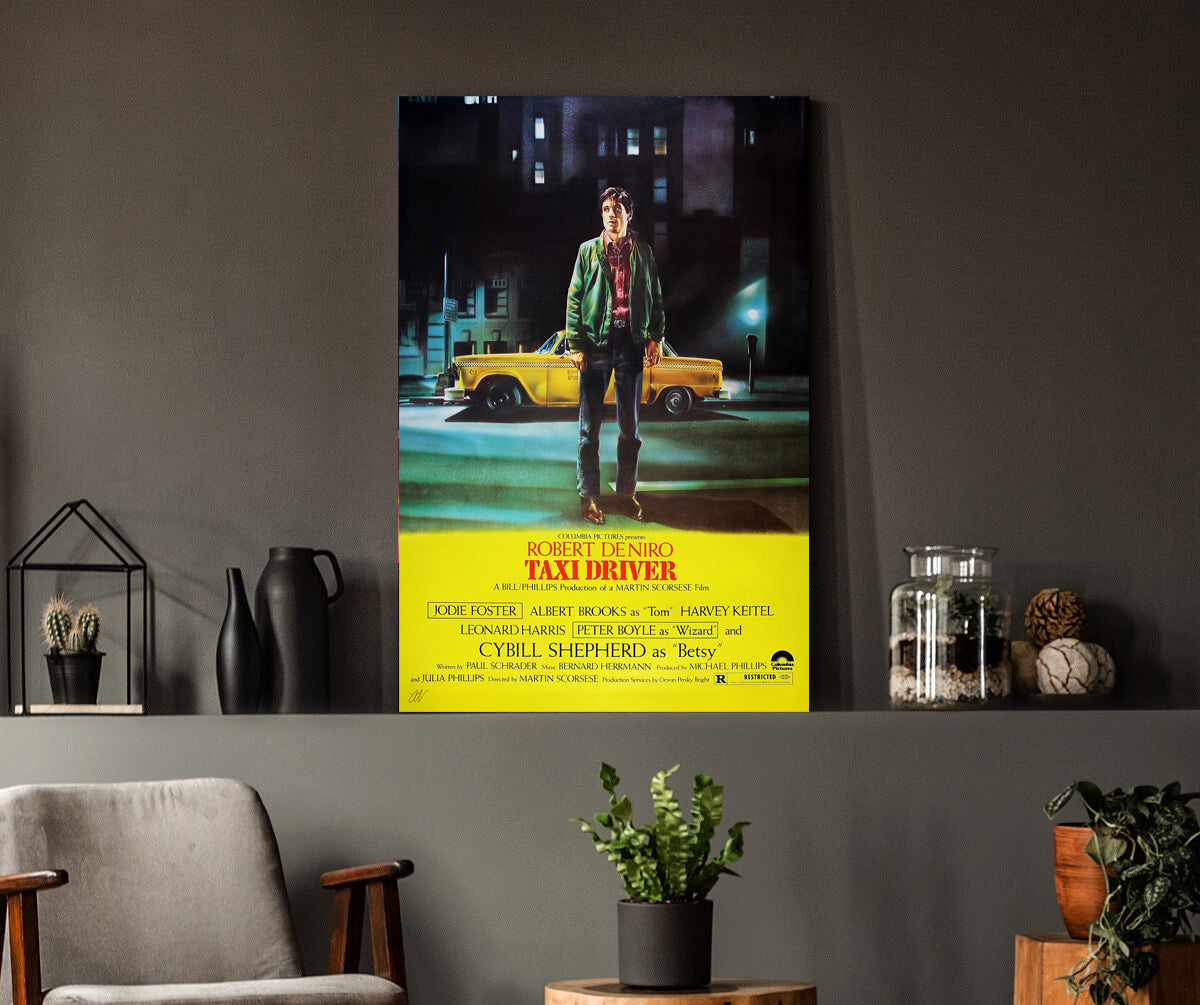 Taxi Driver | Robert De Niro Martin Scorsese Movie Poster Box Canvas Print