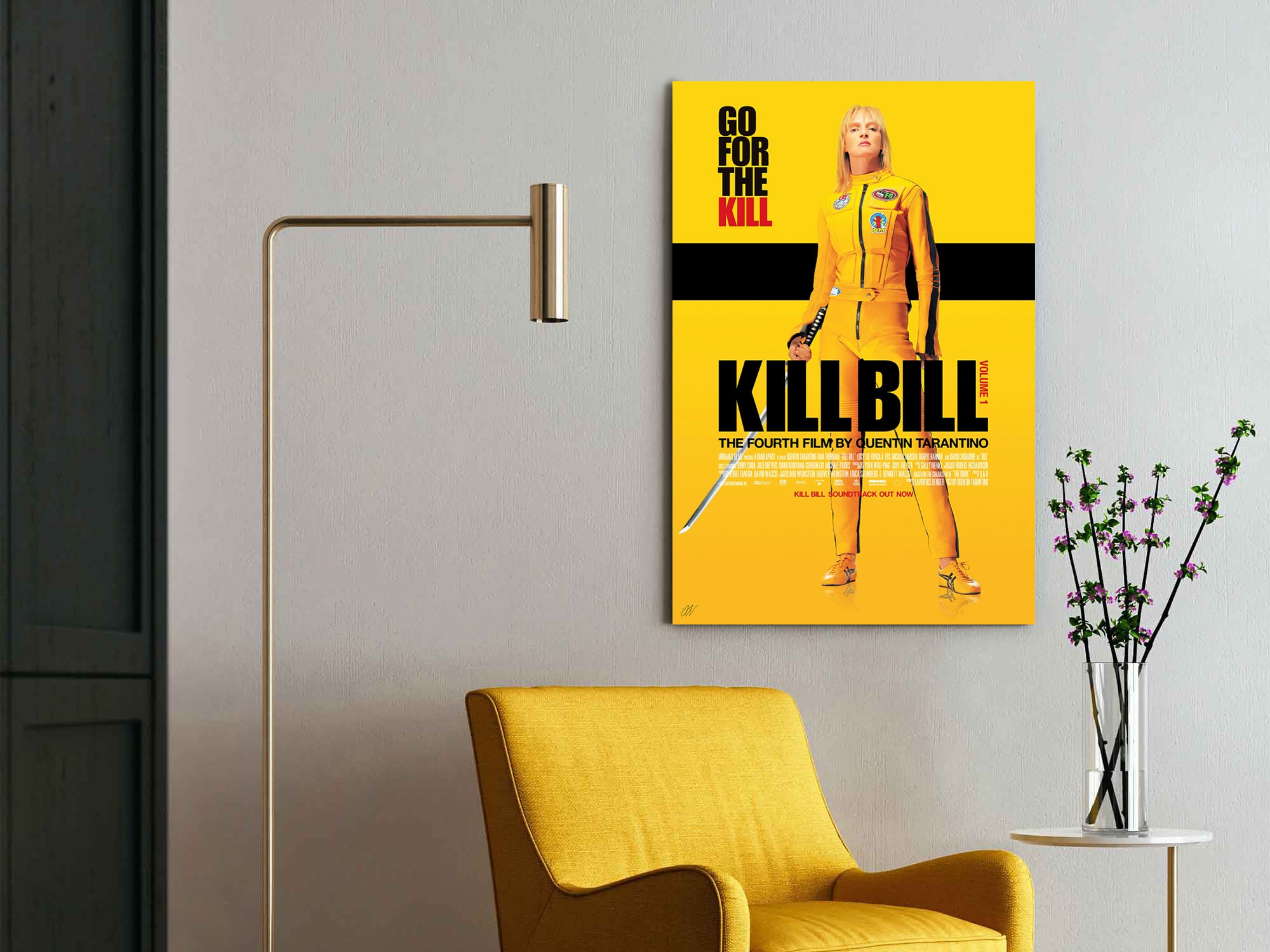 Kill Bill: Volume 1 | Uma Thurman Quentin Tarantino Movie Poster Box Canvas Print