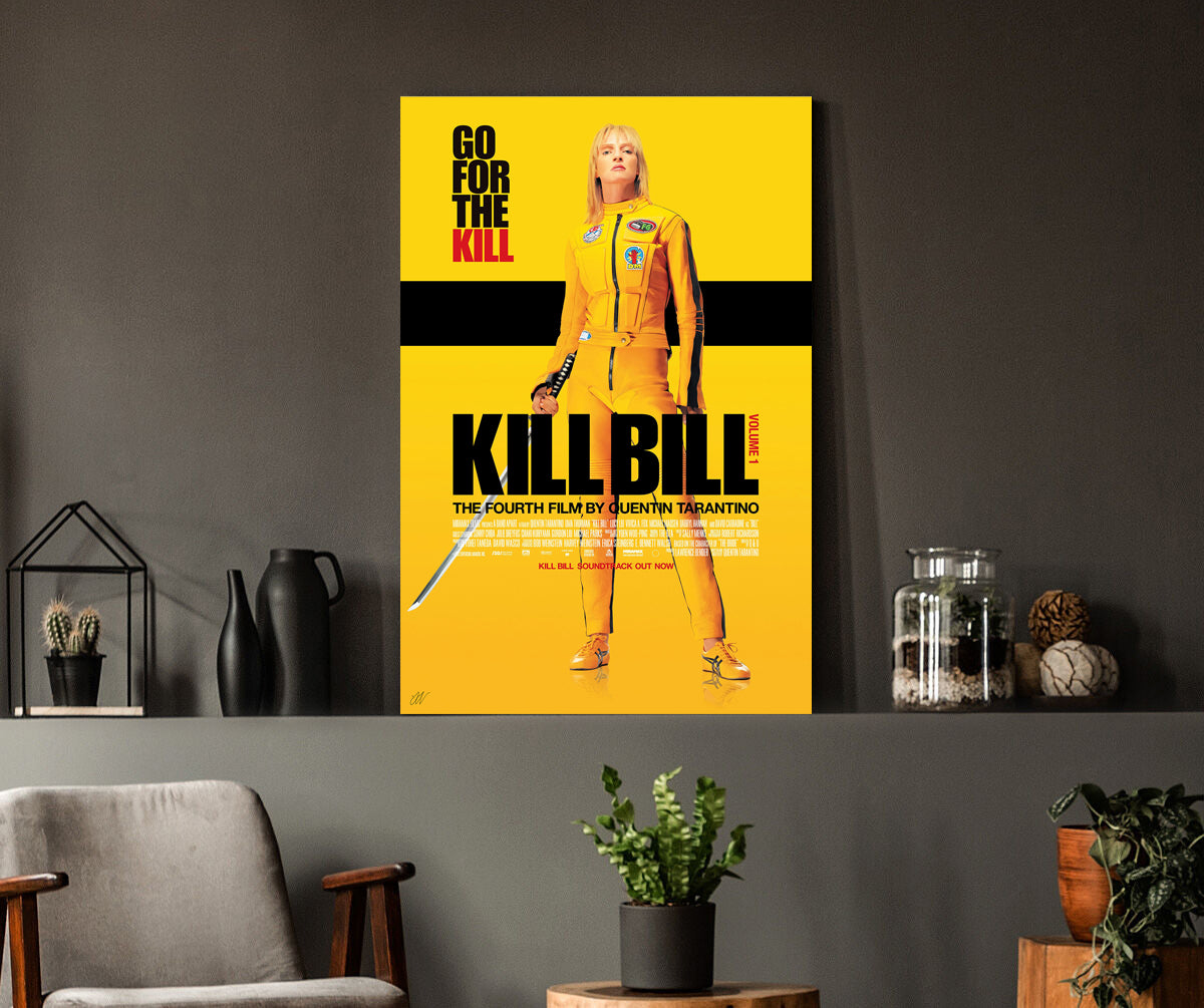 Kill Bill: Volume 1 | Uma Thurman Quentin Tarantino Movie Poster Box Canvas Print