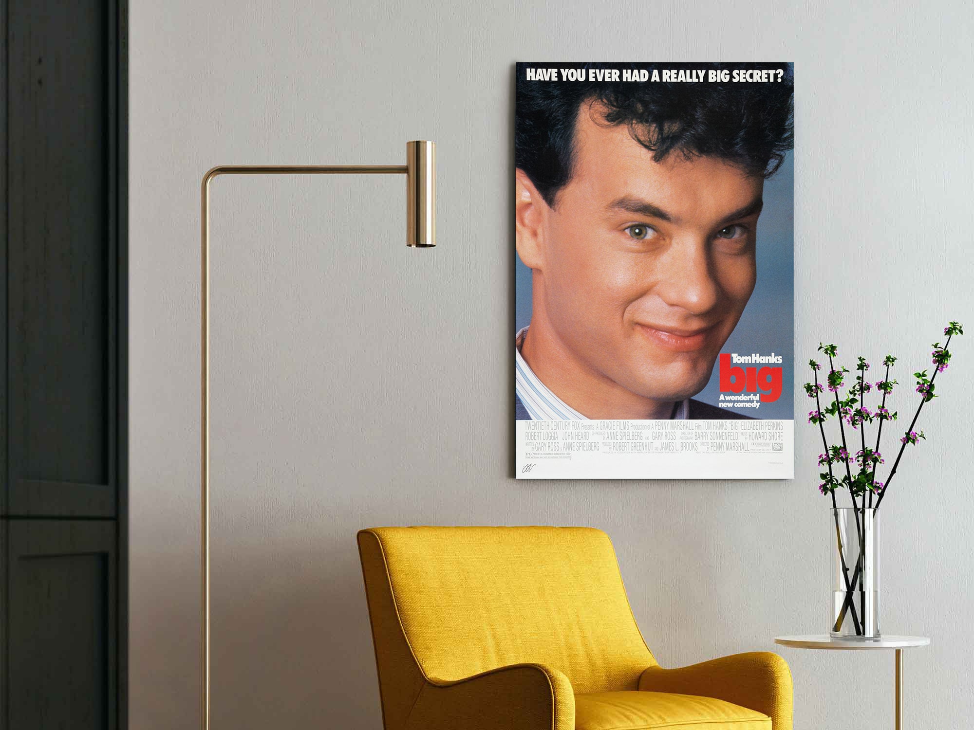 Big | Tom Hanks Classic Movie Poster Box Canvas Print