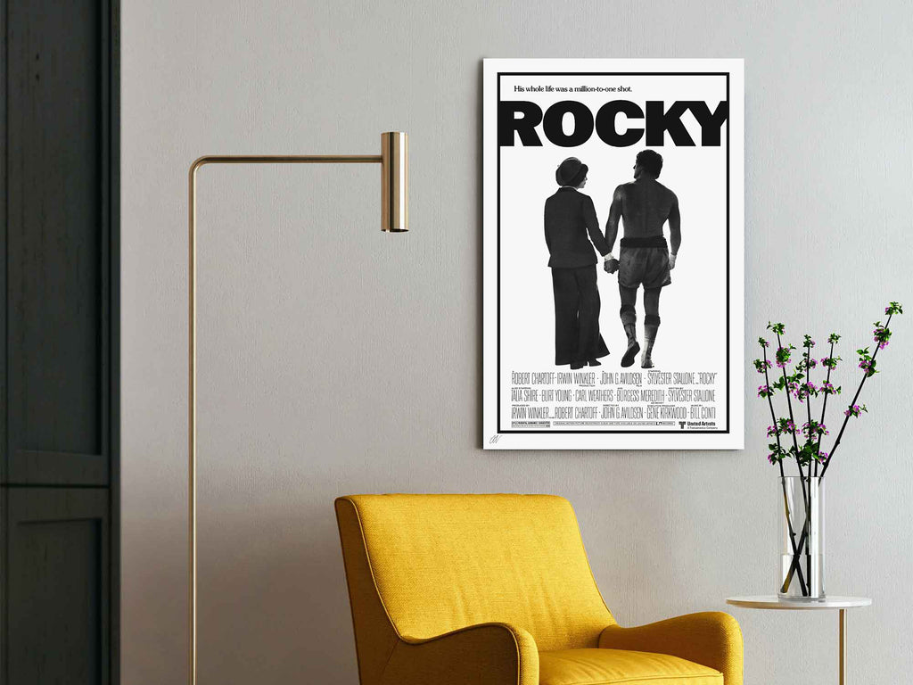 Rocky | Sylvester Stallone Classic Movie Poster Box Canvas Print