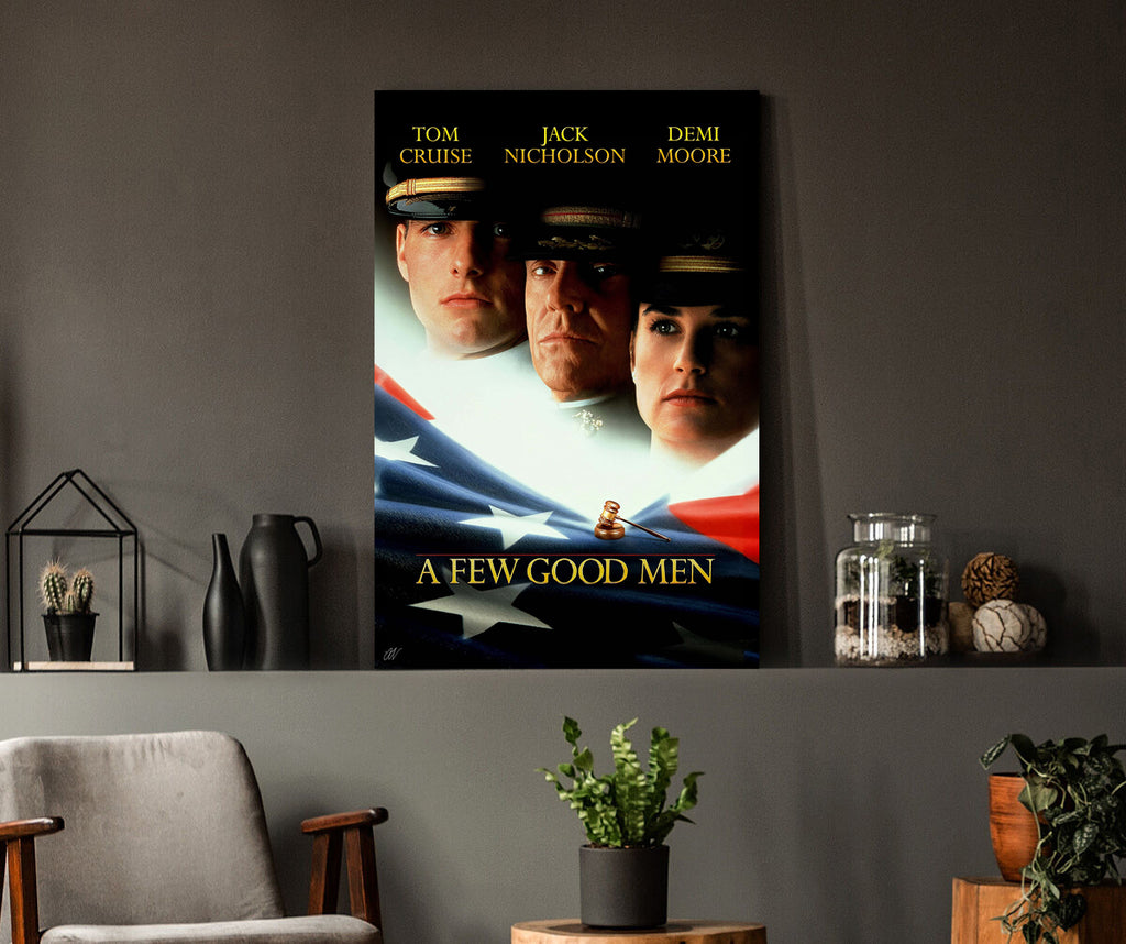 A Few Good Men | Tom Cruise, Jack Nicholson & Demi Moore Movie Poster Box Canvas Print