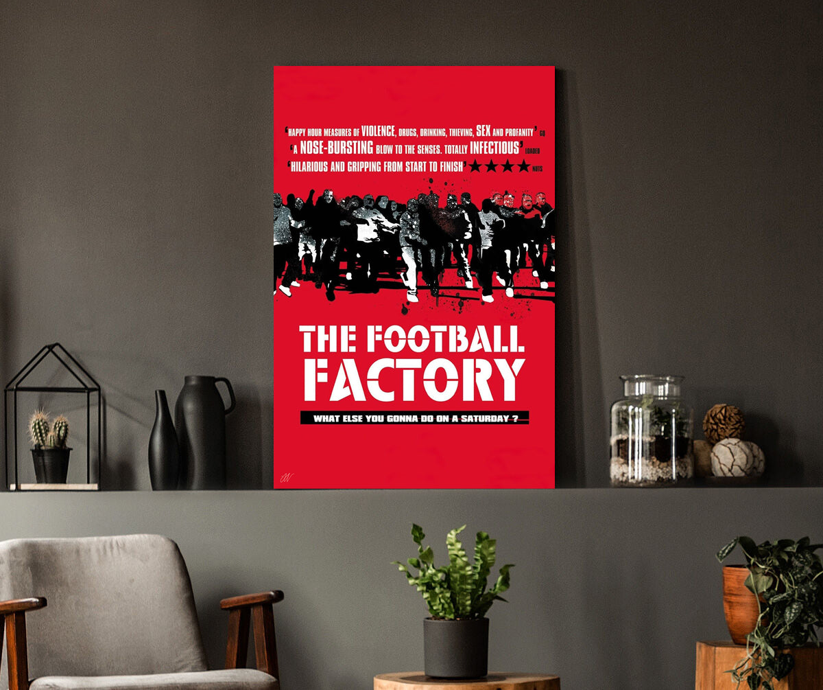 The Football Factory | Danny Dyer British Classic Movie Poster Box Canvas Print