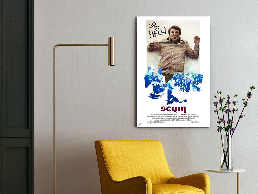 Scum | Ray Winstone British Classic Movie Poster Box Canvas Print