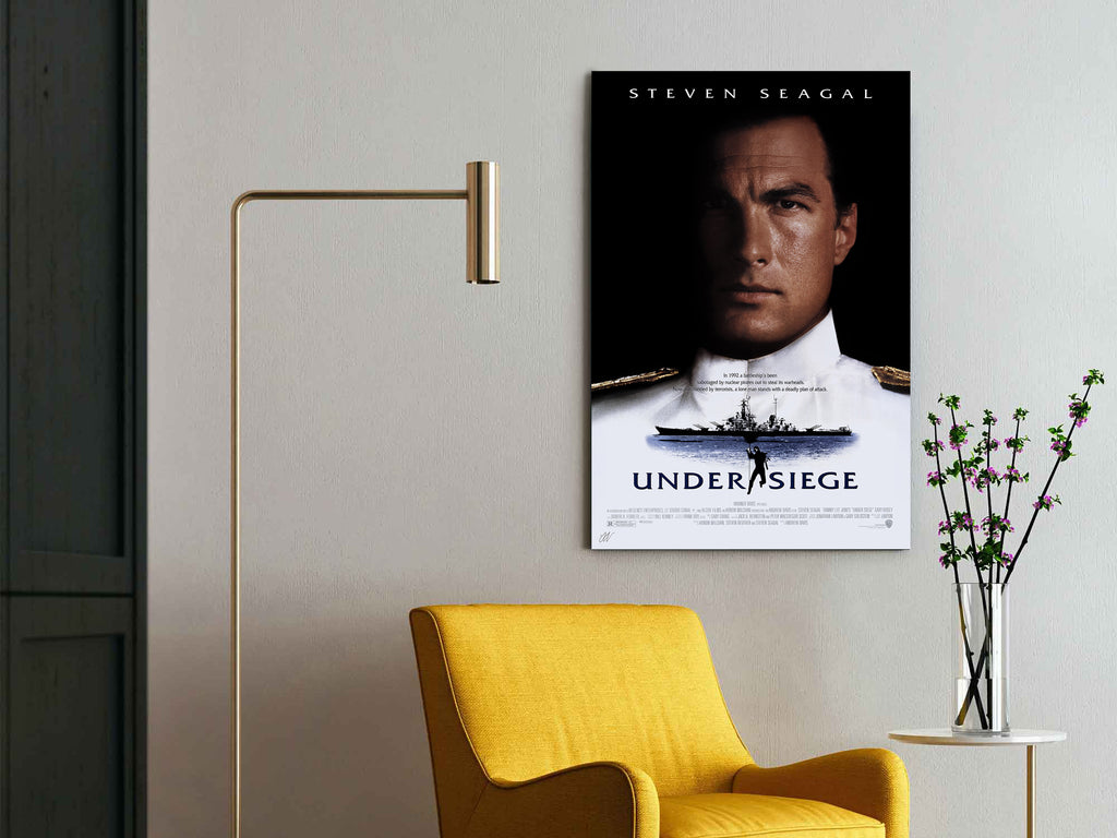 Under Siege | Steven Seagal Classic Movie Poster Box Canvas Print