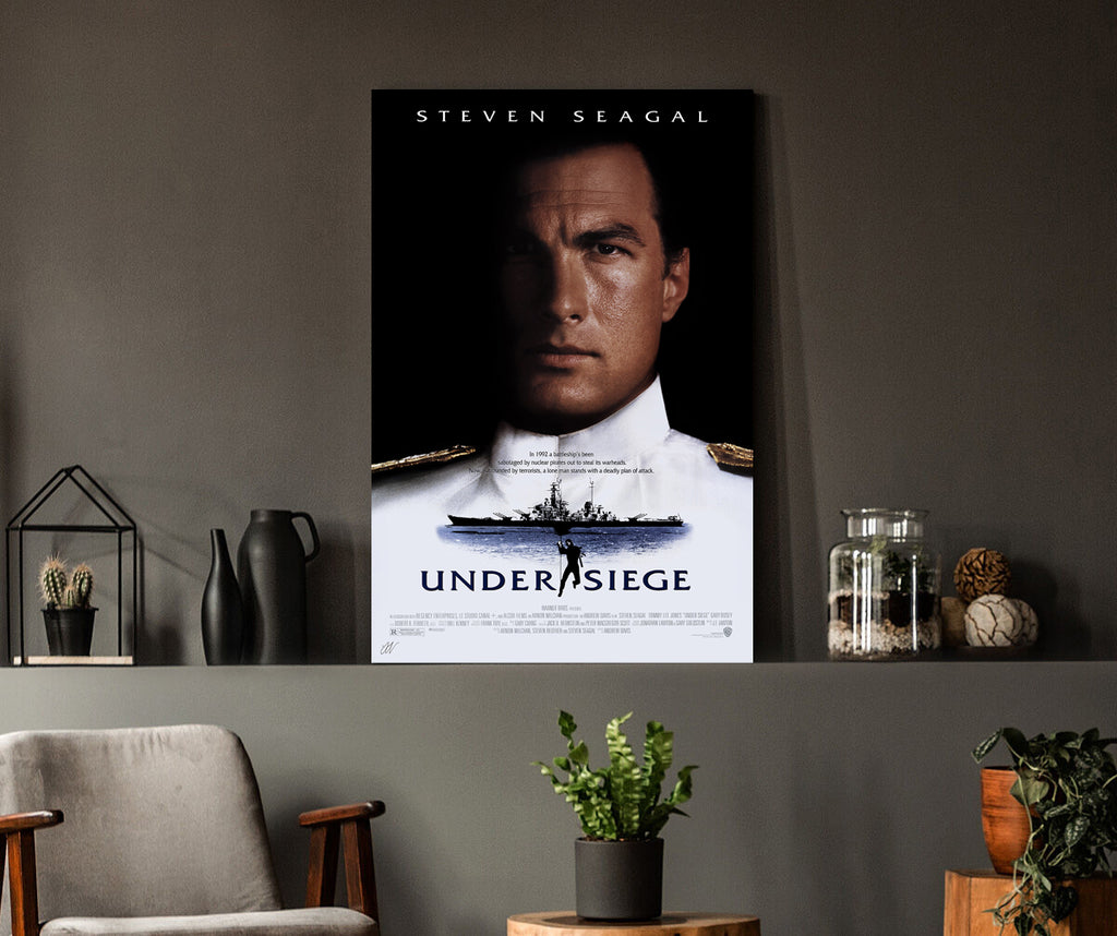 Under Siege | Steven Seagal Classic Movie Poster Box Canvas Print