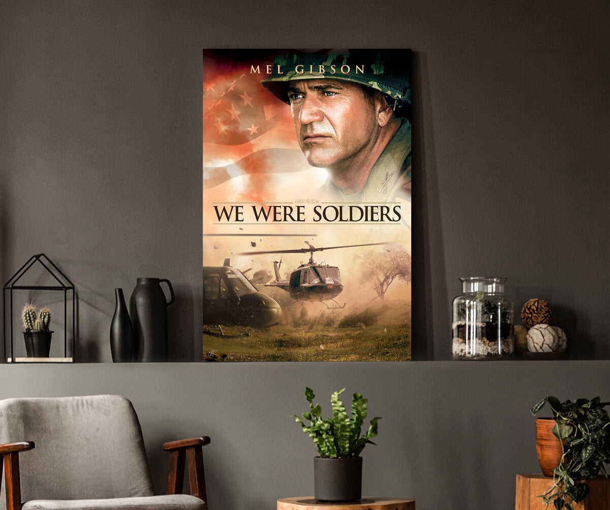 We Were Soldiers | Mel Gibson Movie Poster Box Canvas Print
