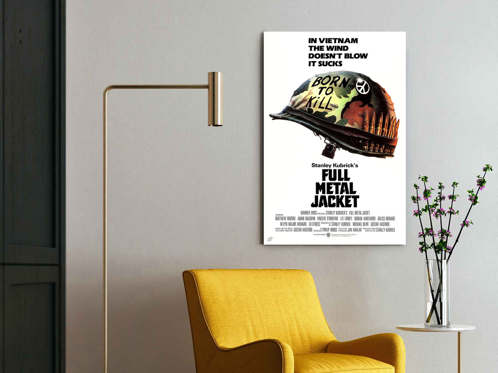 Full Metal Jacket | Stanley Kubrick Classic Movie Poster Box Canvas Print
