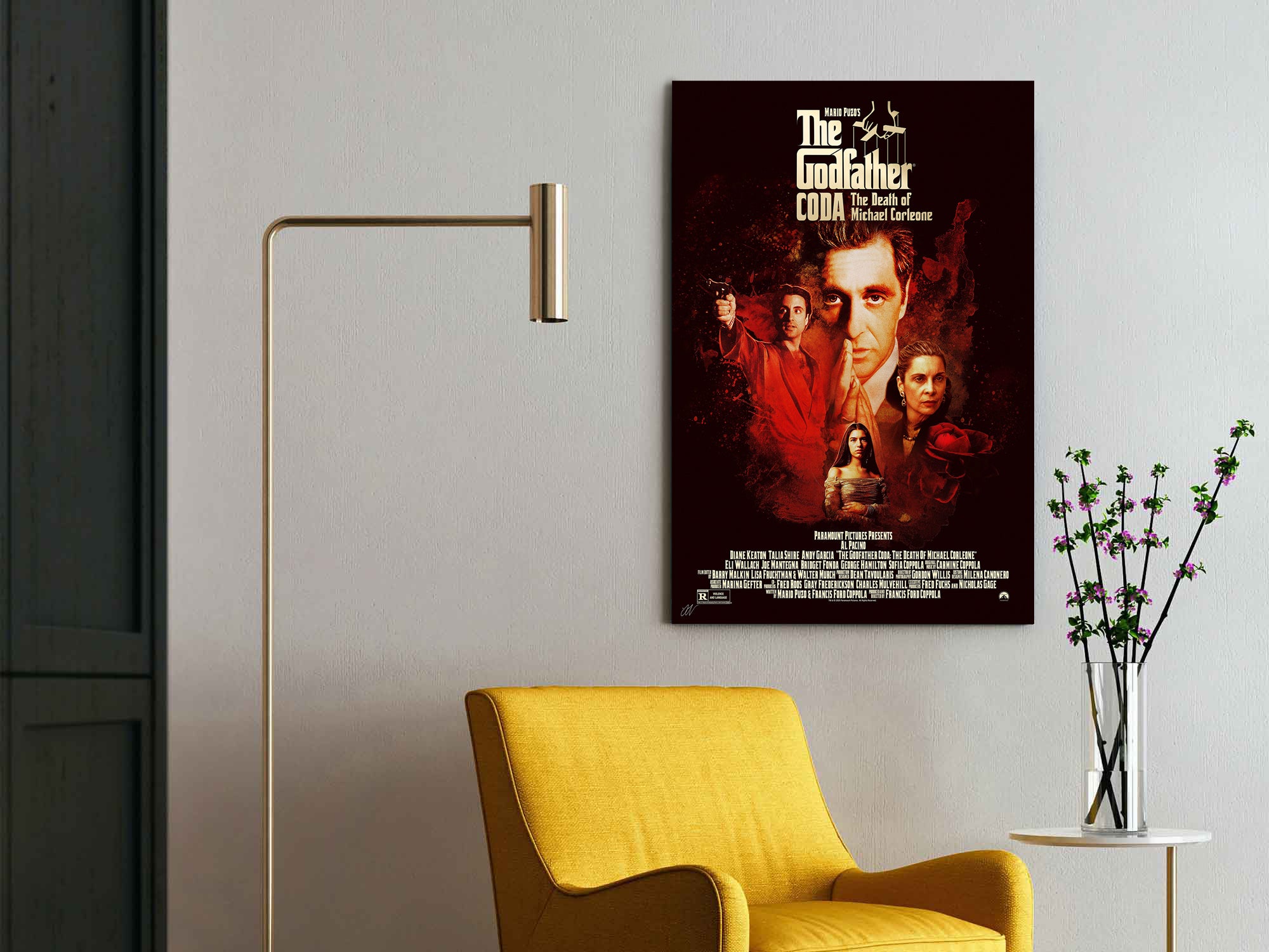 The Godfather Coda: The Death of Michael Corleone | Al Pacino Movie Poster Box Canvas Print