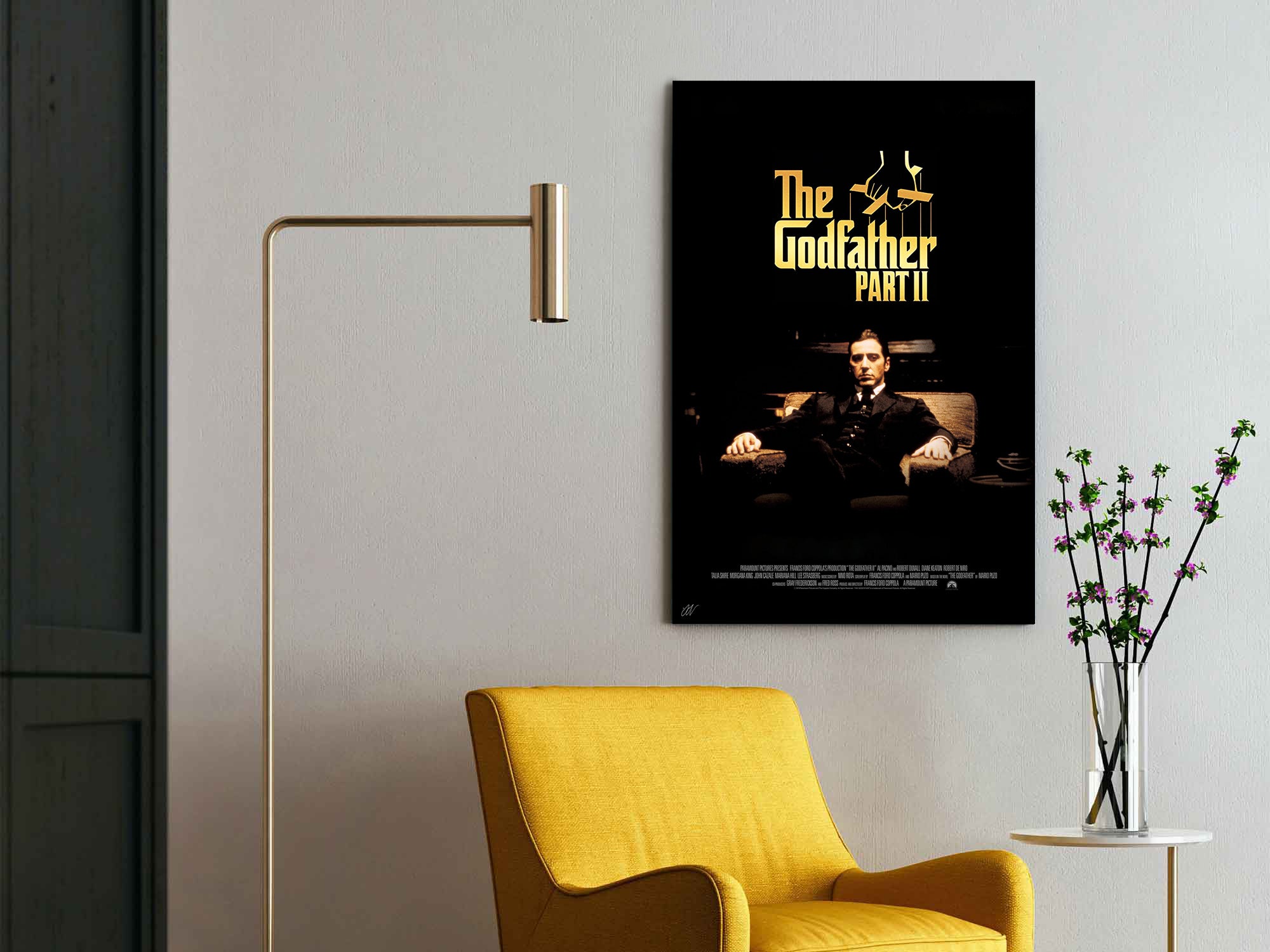 The Godfather Part II | Al Pacino & Robert De Niro Movie Poster Box Canvas Print