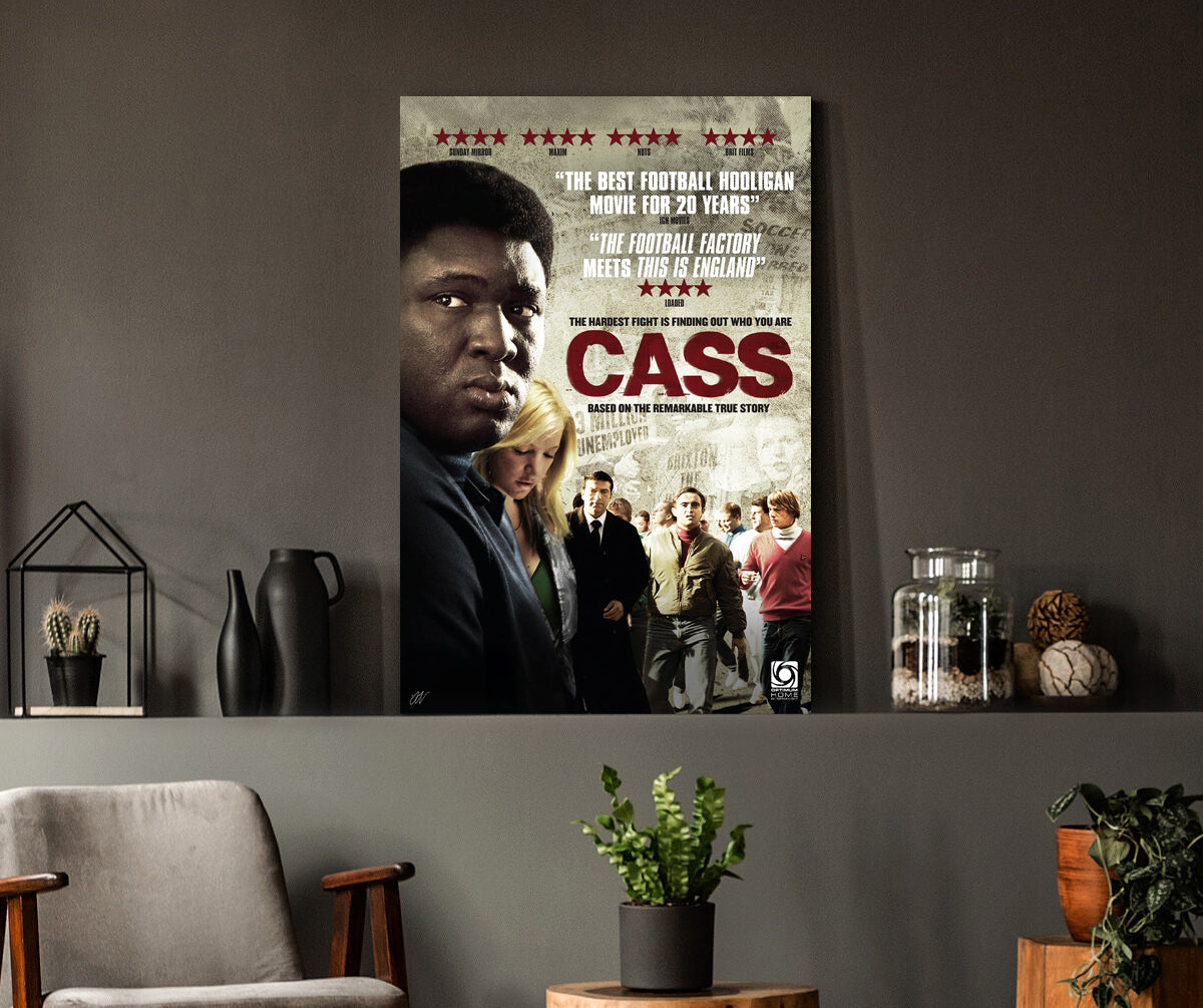 Cass | Nonso Anozie British Football Hooligan Movie Poster Box Canvas Print