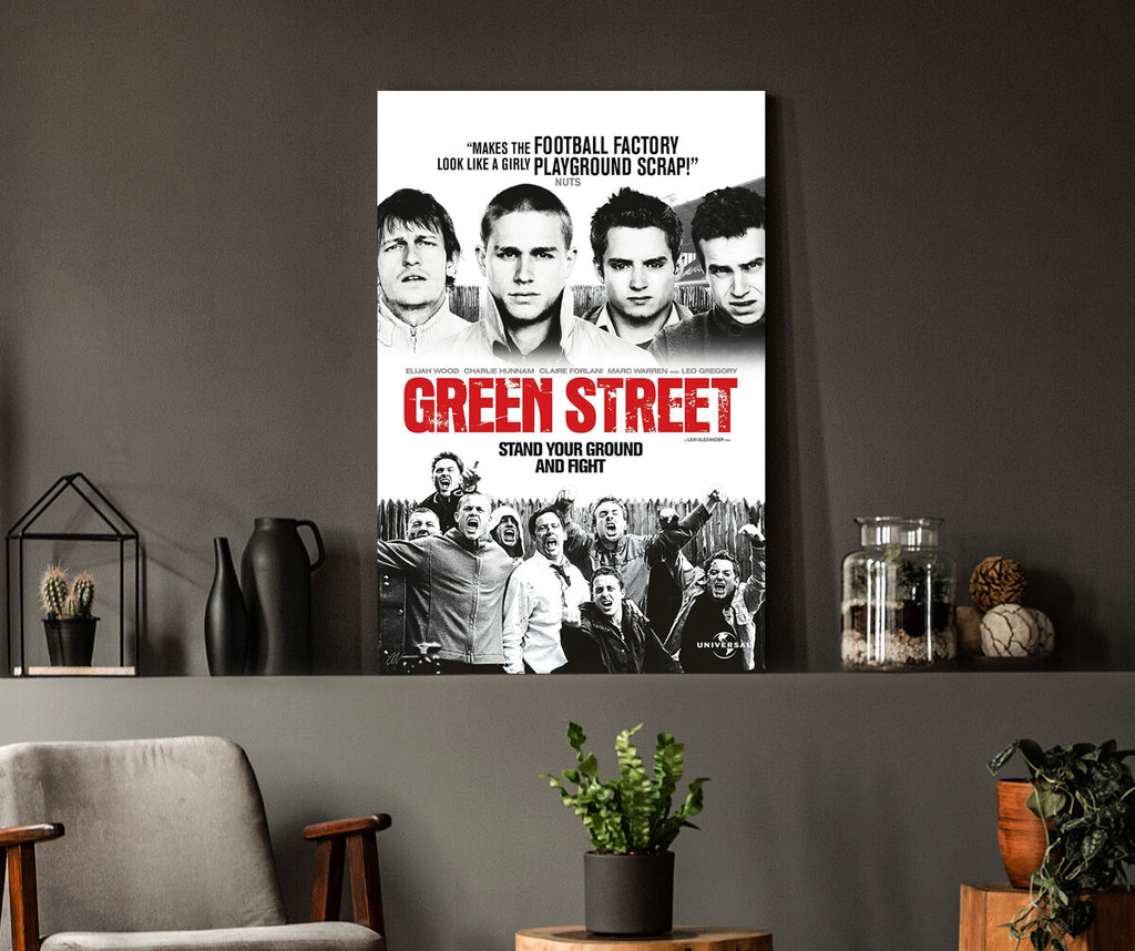 Green Street | Elijah Wood & Charlie Hunnam Movie Poster Box Canvas Print