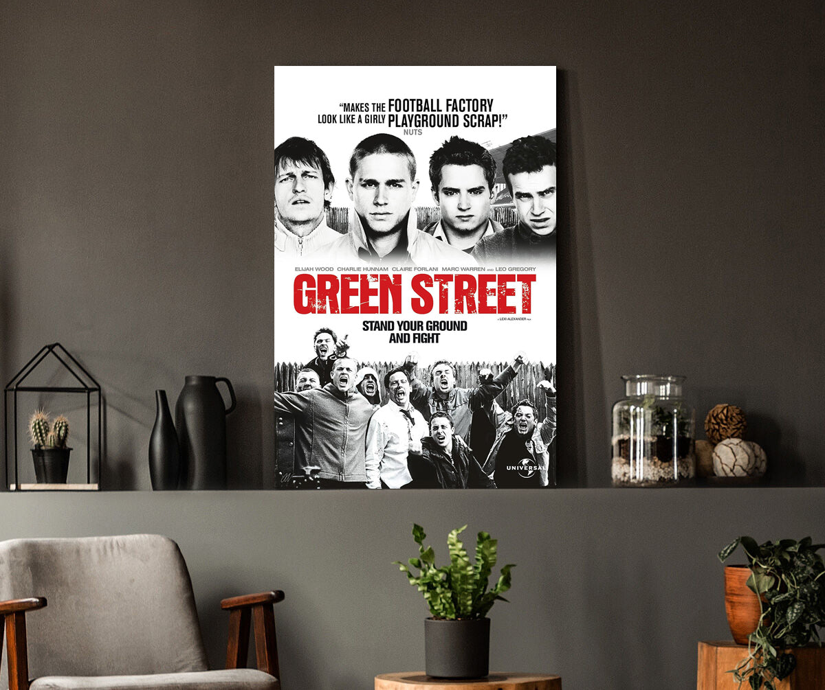 Green Street | Elijah Wood & Charlie Hunnam Movie Poster Box Canvas Print