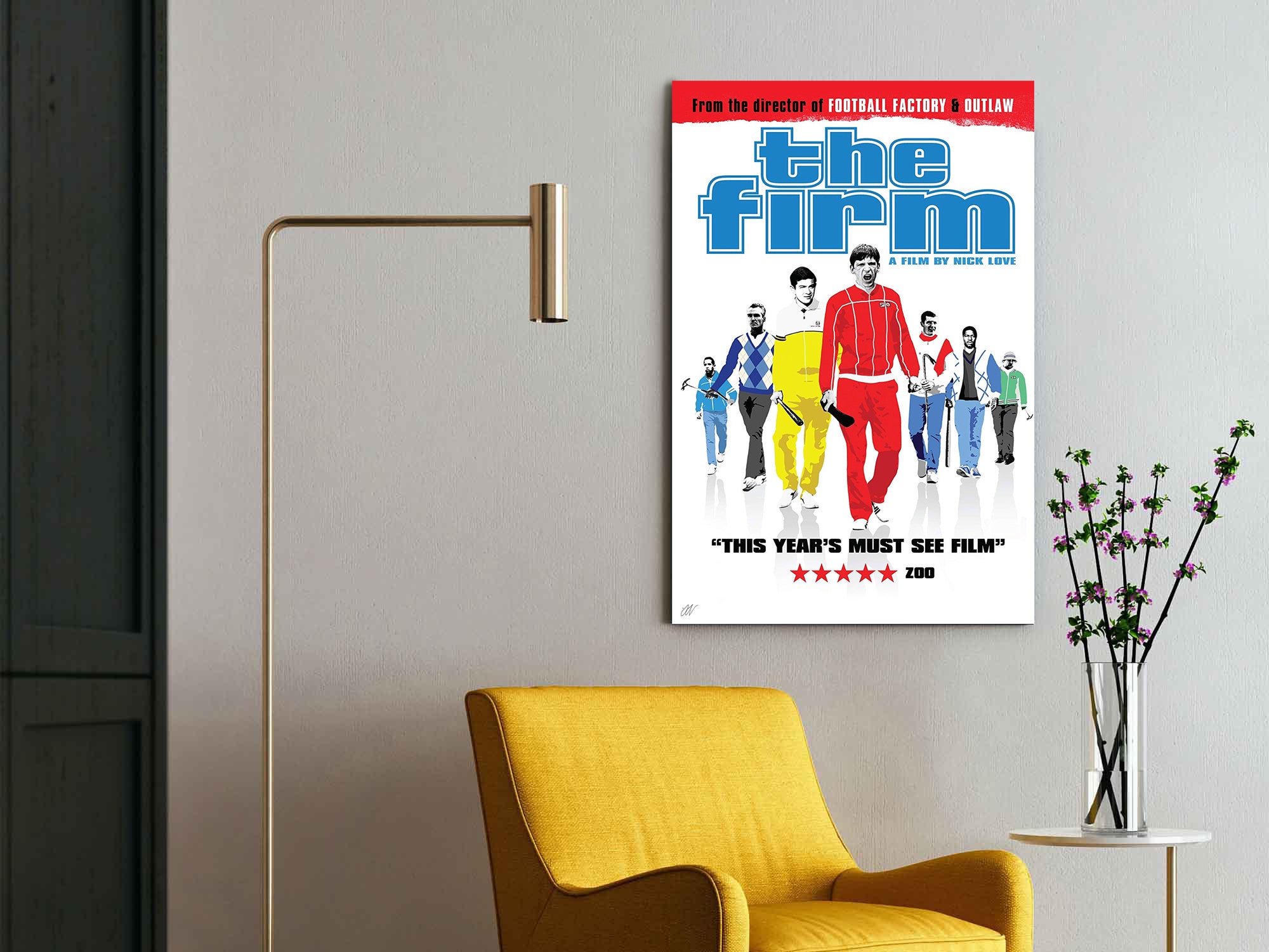 The Firm | Nick Love British Football Hooligan Movie Poster Box Canvas Print