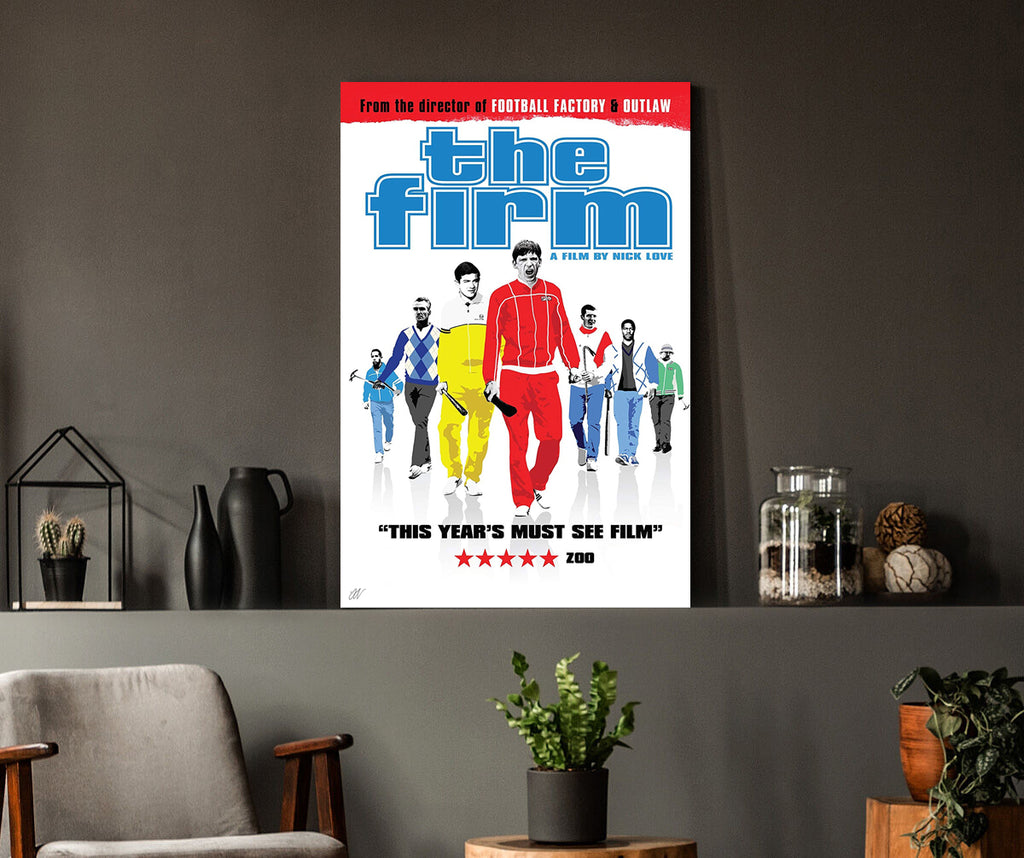The Firm | Nick Love British Football Hooligan Movie Poster Box Canvas Print