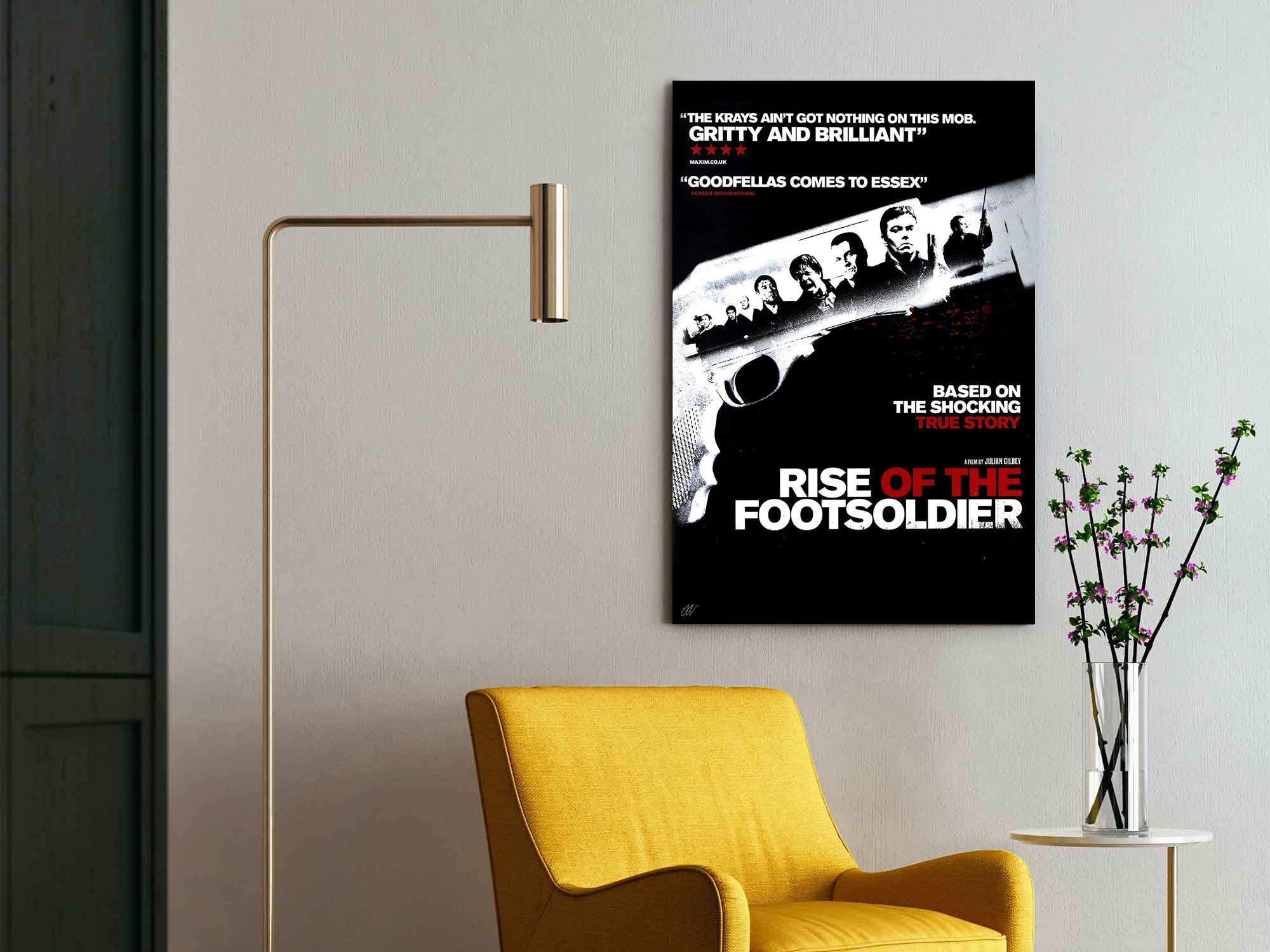 Rise of the Footsoldier | British Gangster True Story Movie Poster Box Canvas Print