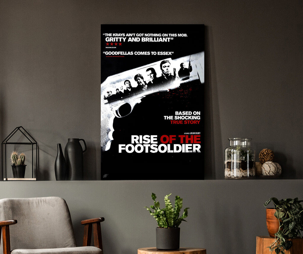 Rise of the Footsoldier | British Gangster True Story Movie Poster Box Canvas Print
