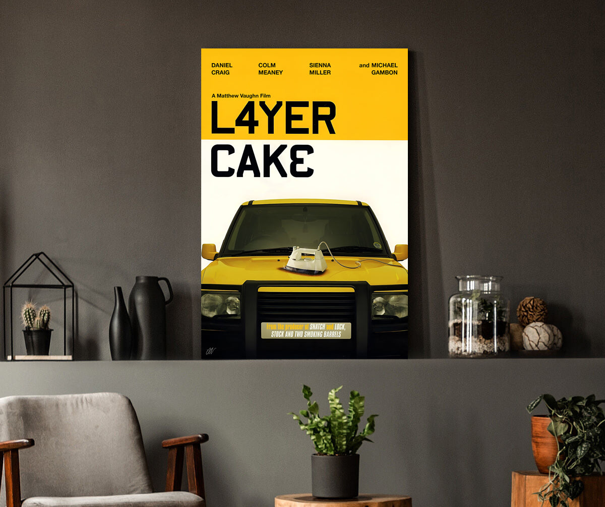 Layer Cake | Daniel Craig British Crime Movie Poster Box Canvas Print