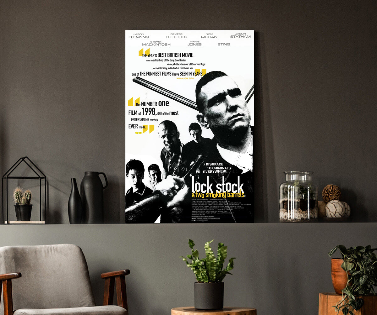 Lock, Stock and Two Smoking Barrels | Guy Ritchie British Classic Movie Poster Box Canvas Print