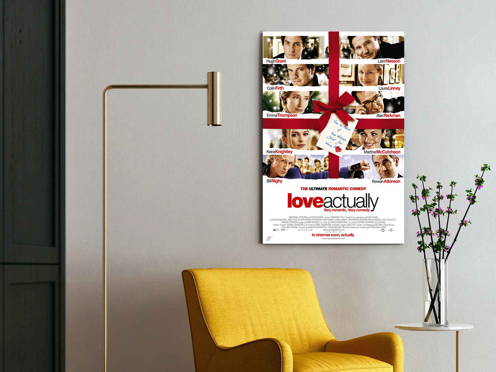 Love Actually | Hugh Grant, Colin Firth & Emma Thompson Movie Poster Box Canvas Print