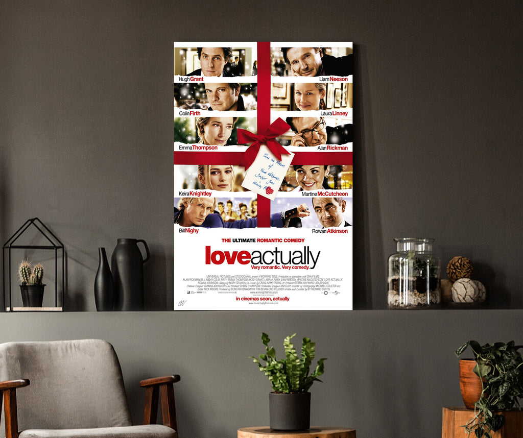 Love Actually | Hugh Grant, Colin Firth & Emma Thompson Movie Poster Box Canvas Print