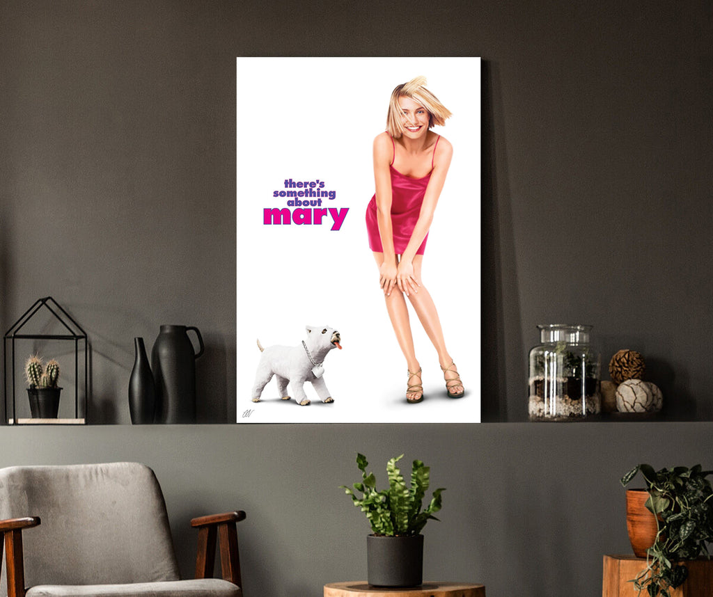 There's Something About Mary | Cameron Diaz Movie Poster Box Canvas Print