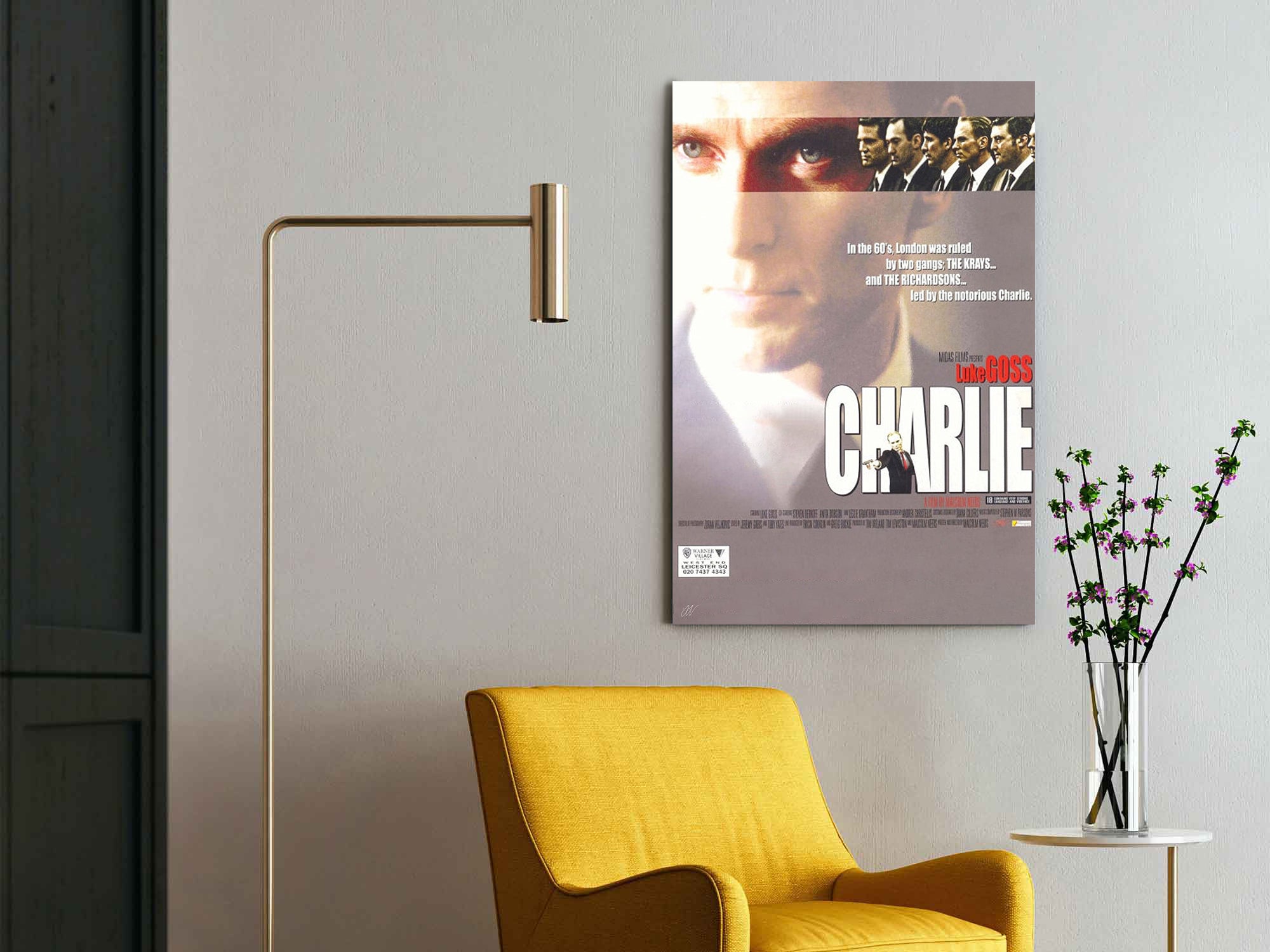 Charlie | Luke Goss British Gangster Movie Poster Box Canvas Print