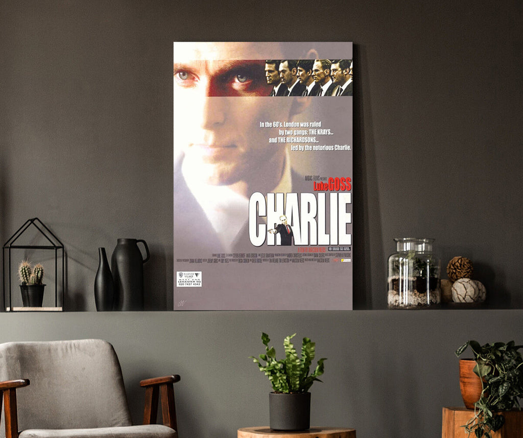 Charlie | Luke Goss British Gangster Movie Poster Box Canvas Print