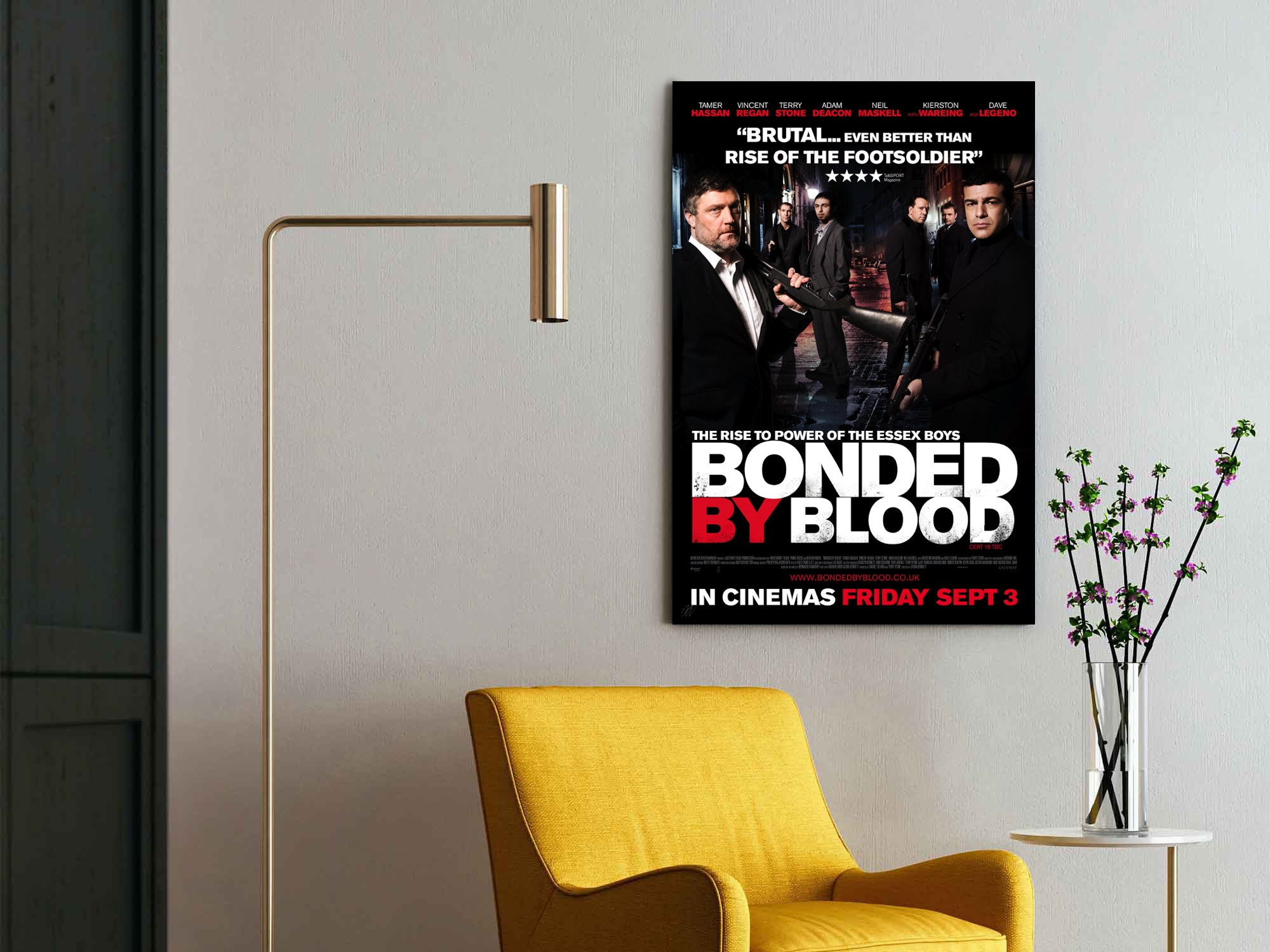 Bonded by Blood | Tamer Hassan Essex Boys True Story Movie Poster Box Canvas Print