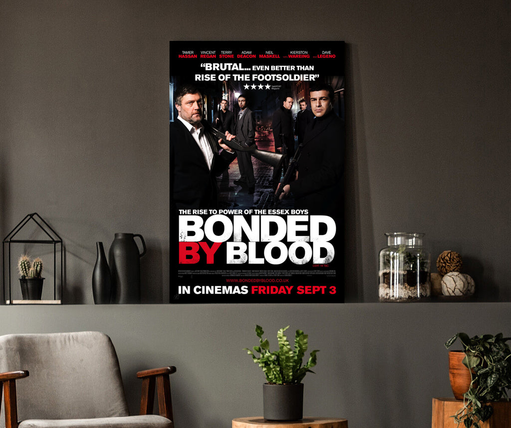 Bonded by Blood | Tamer Hassan Essex Boys True Story Movie Poster Box Canvas Print
