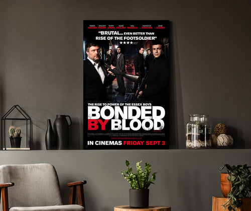 Bonded by Blood | Tamer Hassan Essex Boys True Story Movie Poster Box Canvas Print